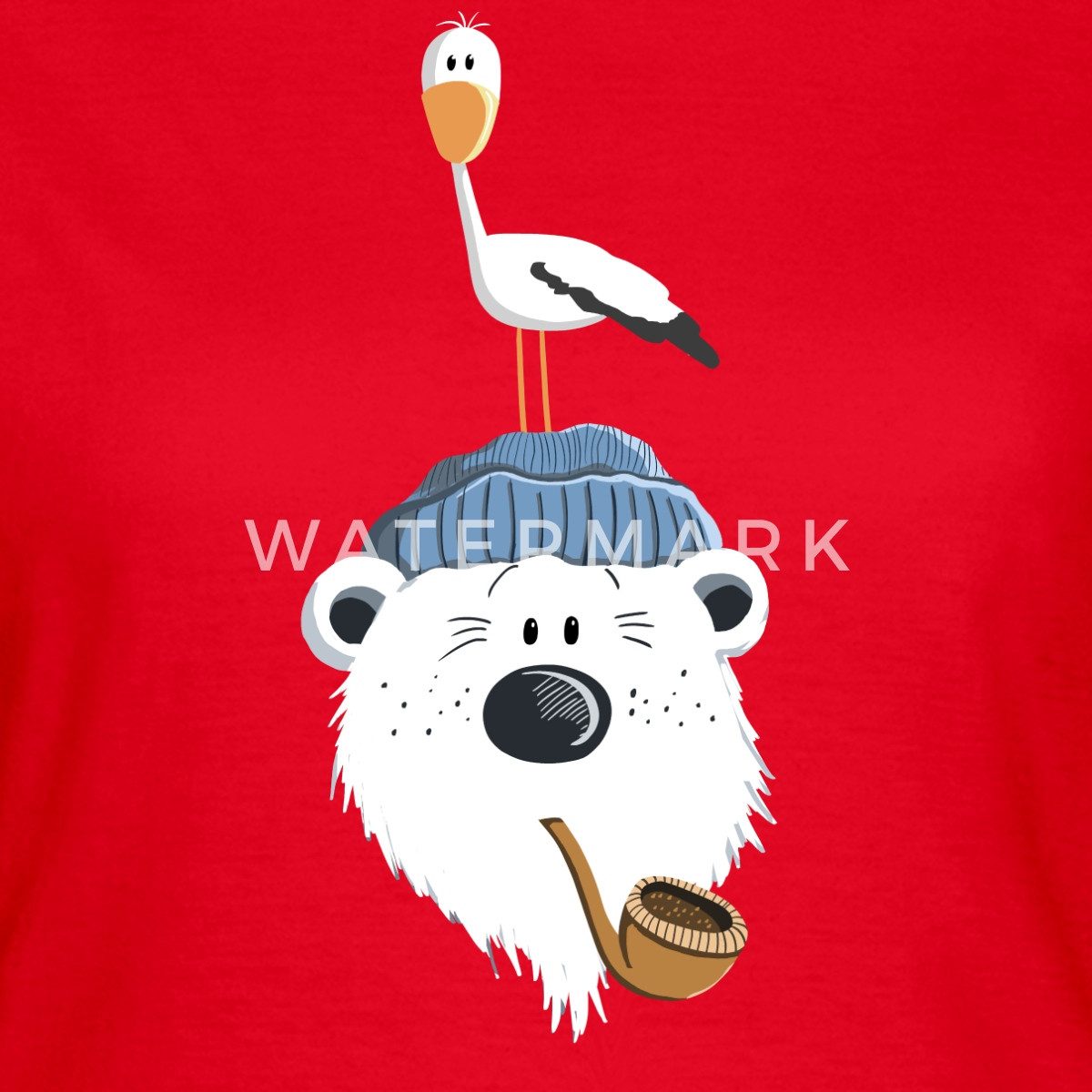 Spreadshirt T-Shirt Bär Mit Möwe Nordsee Frauen T-Shirt (1-tlg) günstig online kaufen
