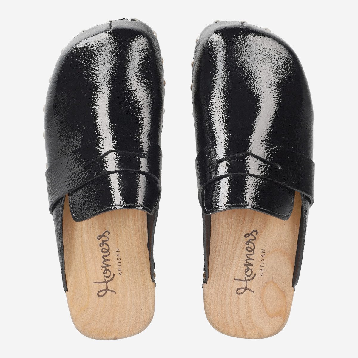 Homers Homers 21404 WOOD, Sandaletten, Schwarz, Damen Sandalette