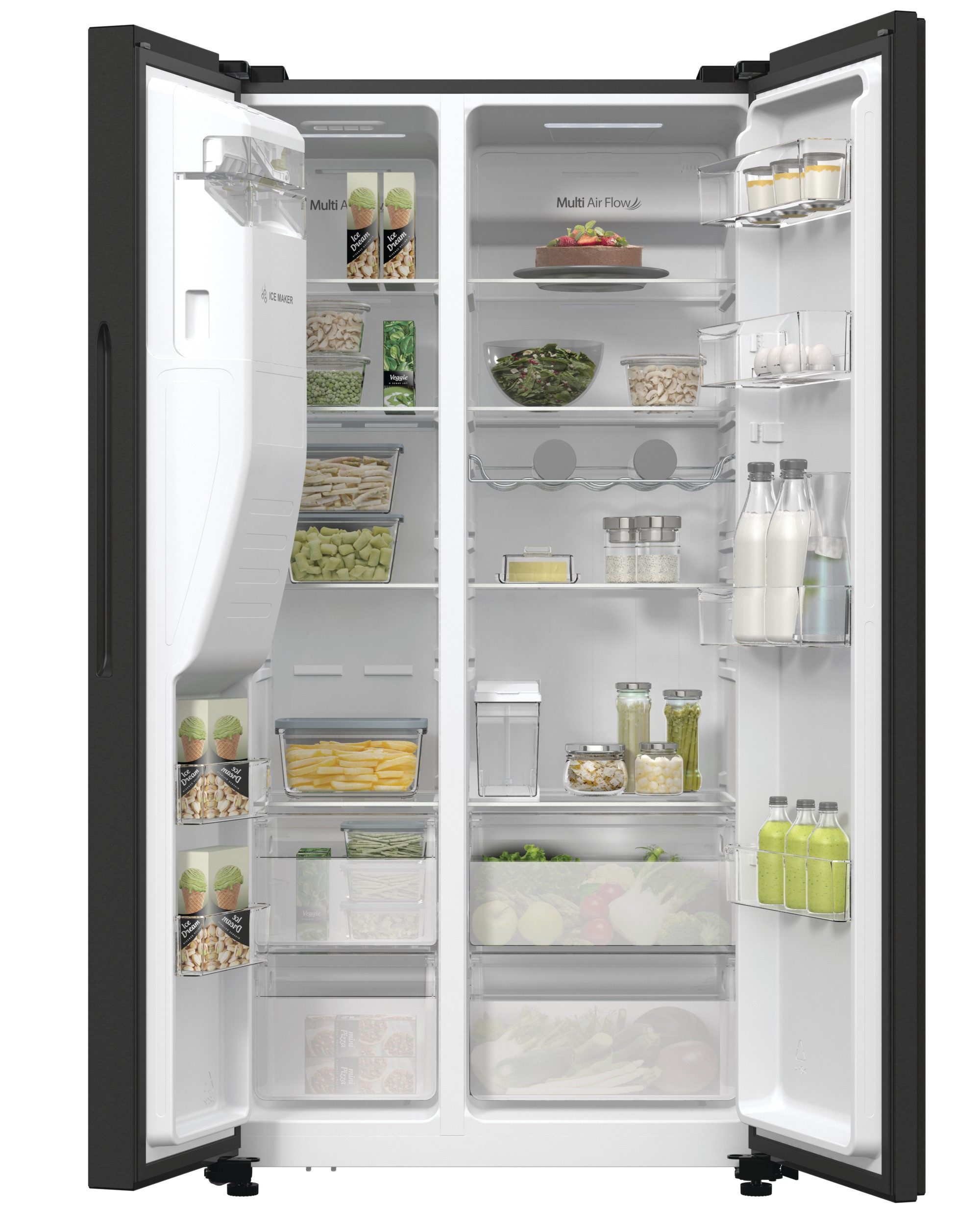 Hisense Side-by-Side RSIM535AFE, 178,6 cm hoch, 91,5 cm breit, Wasser-/Eisspender, NoFrost, mit Wassertank, Made in Europe