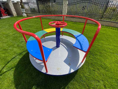 JVmoebel Kinder-Gartenset Spielplatz Drehbare Outdoor Karusselle Kinder Drehplatte Sofort, (1-tlg)