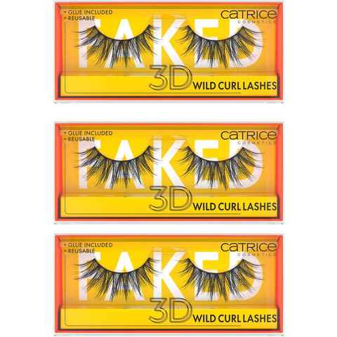 Catrice Bandwimpern Faked 3D Wild Curl Lashes, Set, 3 tlg.