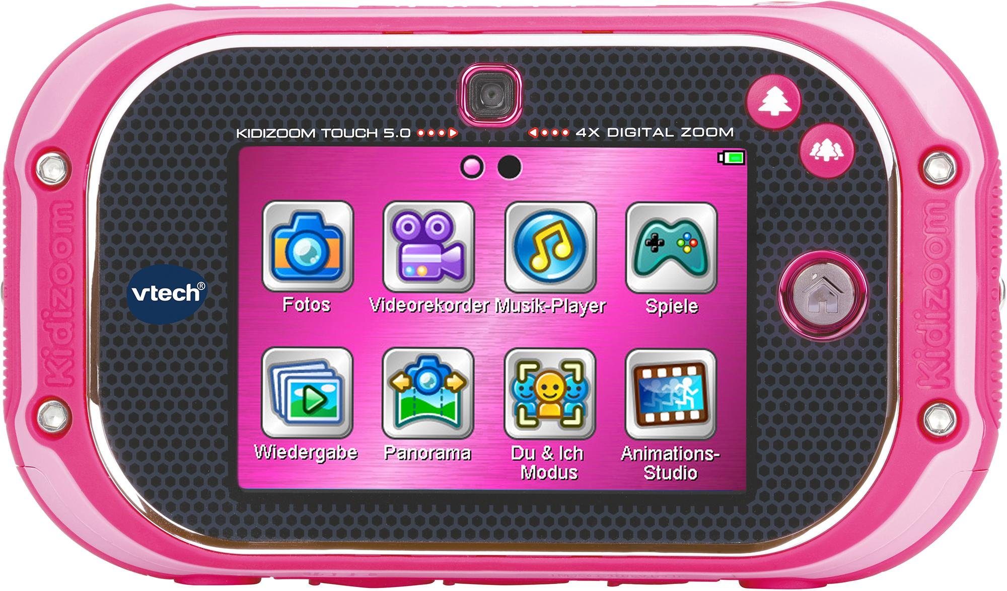 Vtech® Kidizoom Touch 5.0, pink Kinderkamera (5 MP, mit Musik)