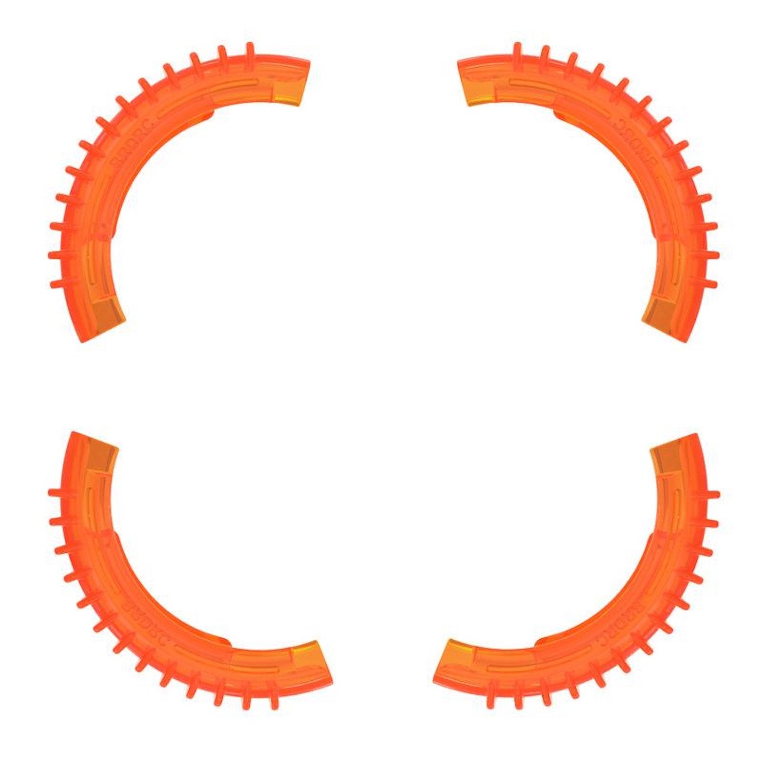Für DJI Avata 2 4er Set Paddle Schutz Bumper Kollision Ringe Orange Zubehör Drohne