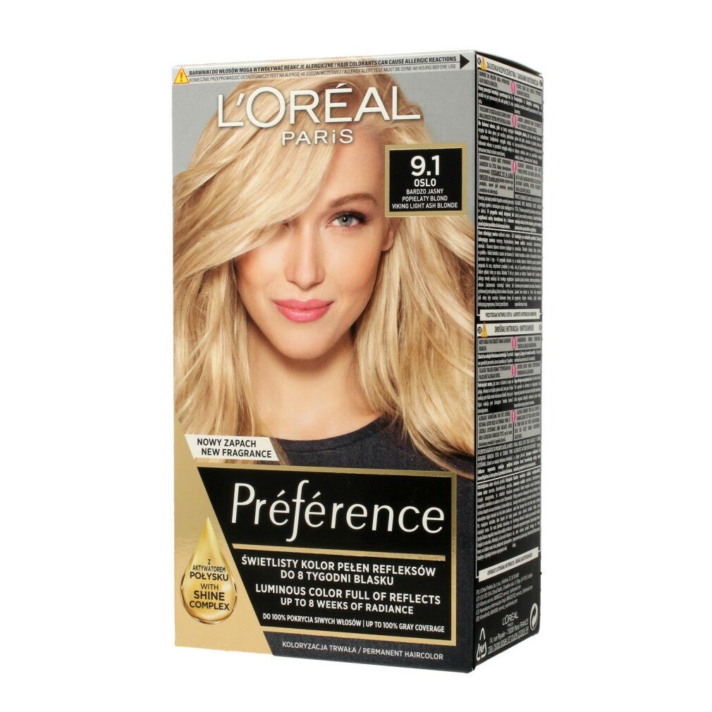 L'Oreal Deutschland Mascara Preference Haarfarbe Nr. 9.1 Oslo - sehr helles Aschblond 1op.