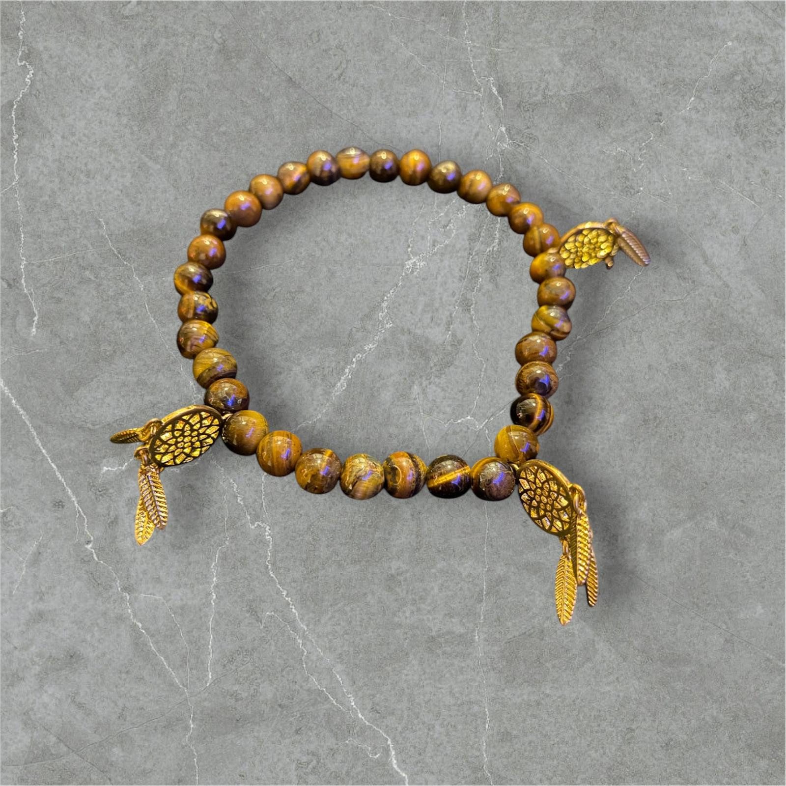 Eden Stone Perlenarmband Tigerauge Armband Echtes günstig online kaufen