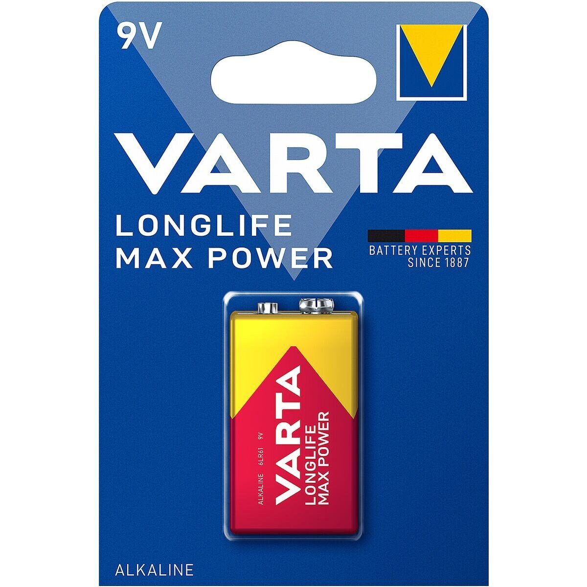 / St), (9 VARTA 1 Alkali 6LR61, V, Max E-Block V, 9 Batterie, Power / 6LP3146 LONGLIFE