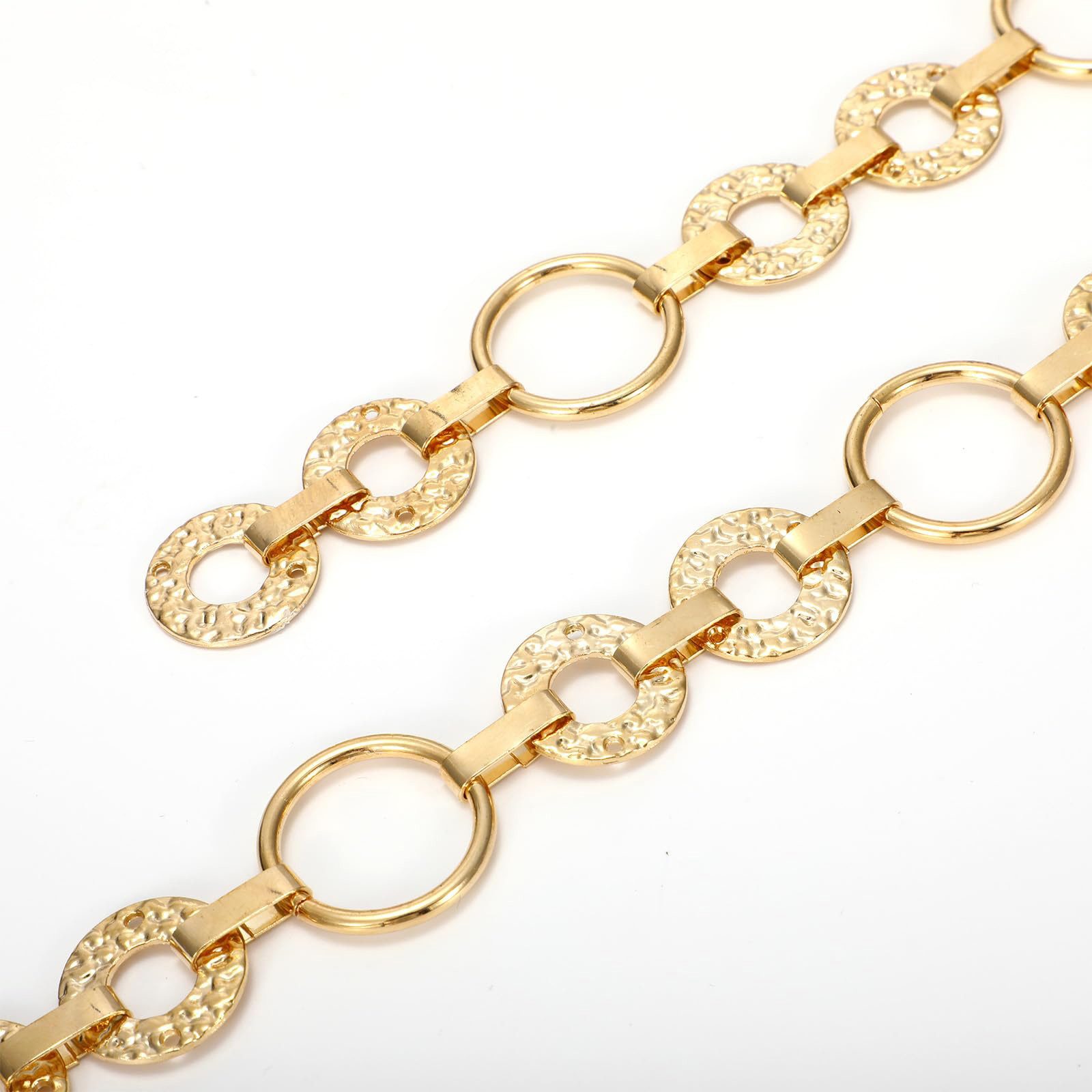 Zyronn Kettengürtel Taillengürtel Schmuckgürtel,Damen-Kettengürtel Taillenkette mitO-Ring,stylischer Gürtel,passend zu Kleidern und Jeans