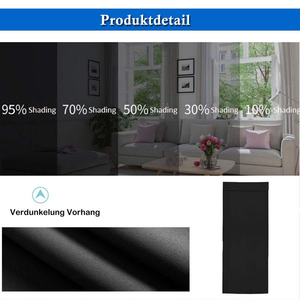 Qelus Raumteiler Verdunkelungstürvorhang Französischer Türvorhang Fensterpa günstig online kaufen