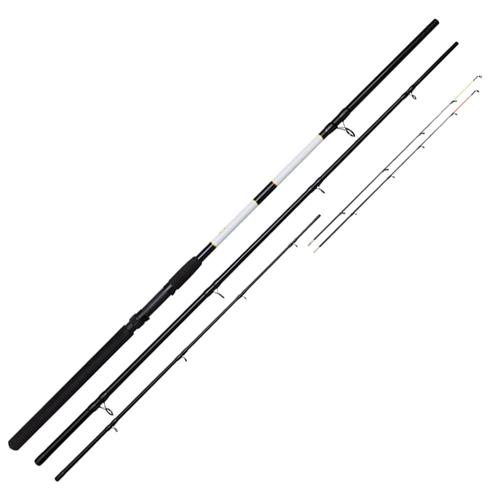 DAM Fishing Feederrute, (5-tlg), DAM BASE-X FEEDER 13'/3.90M UP TO 120G 3SEC+4 Rute