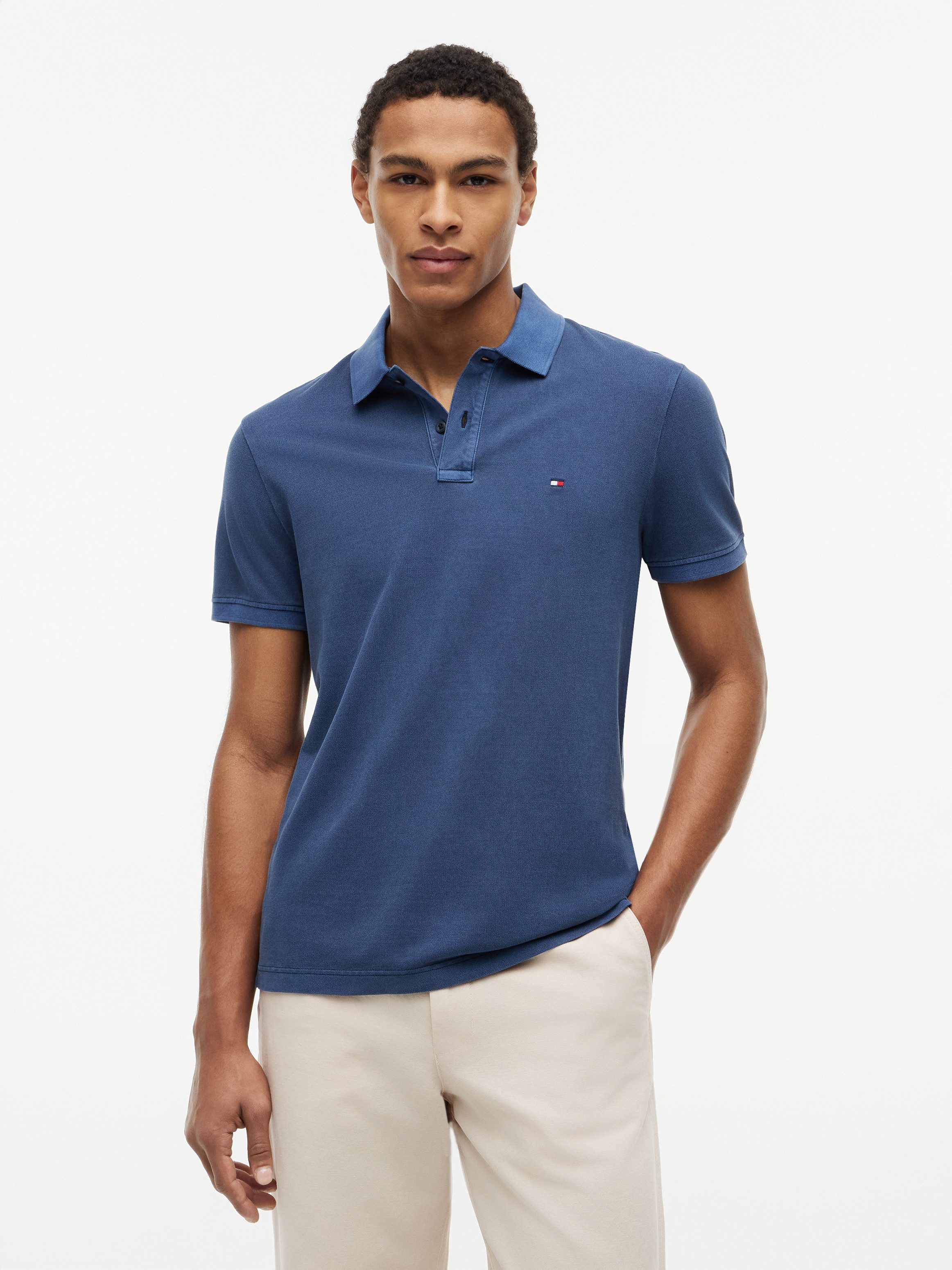 Tommy Hilfiger Poloshirt GARMENT DYE REG POLO leicht gewaschene Optik