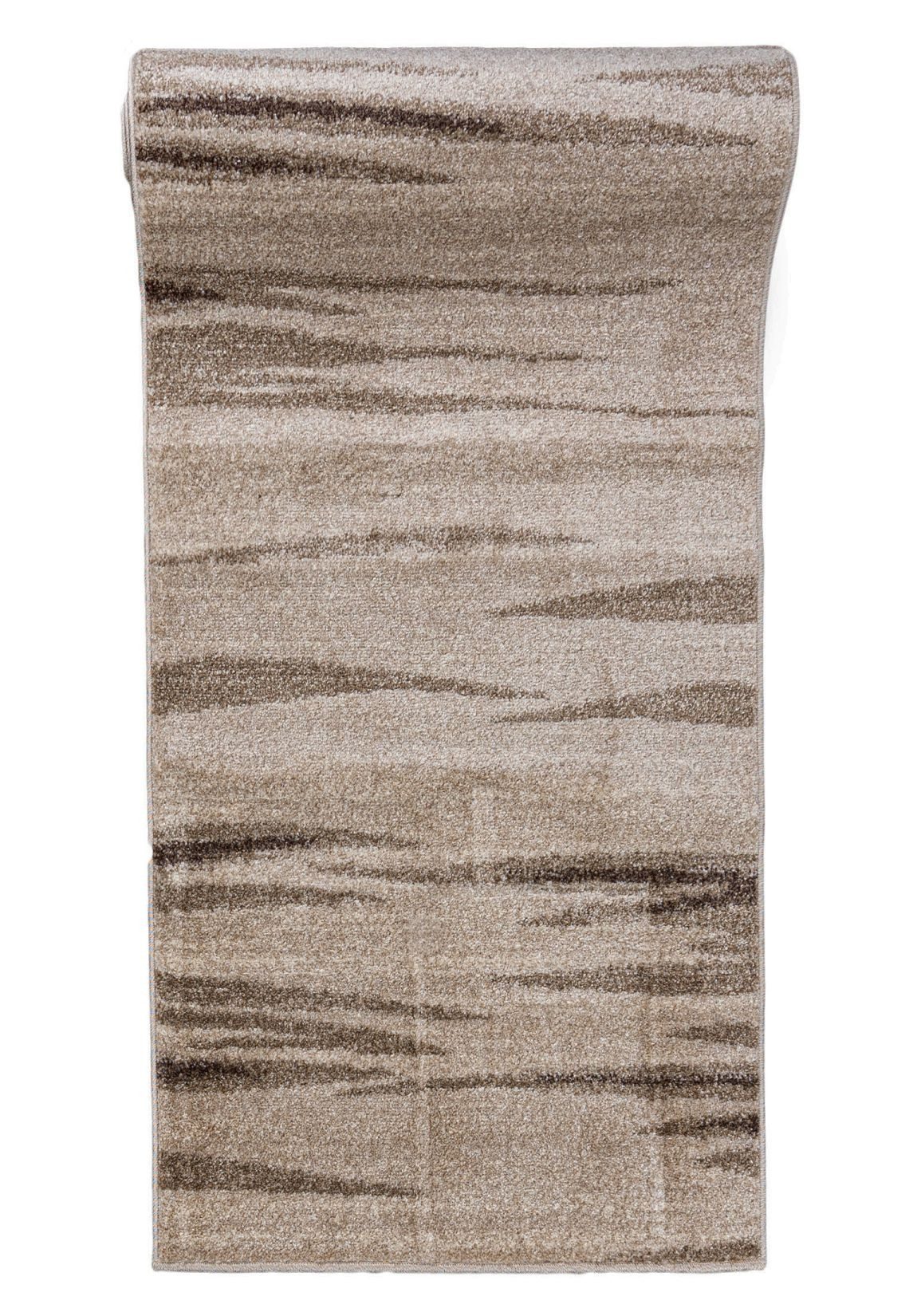 Mazovia Läufer Modern Abstrakt Beige Creme Flur, Schlafzimmer, Diele, Fußbodenheizung