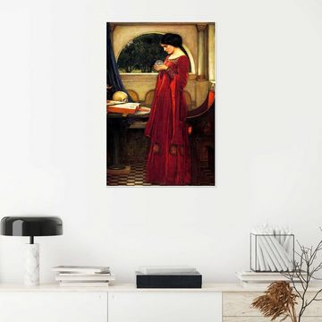 Posterlounge Poster John William Waterhouse, Die Kristallkugel, Malerei