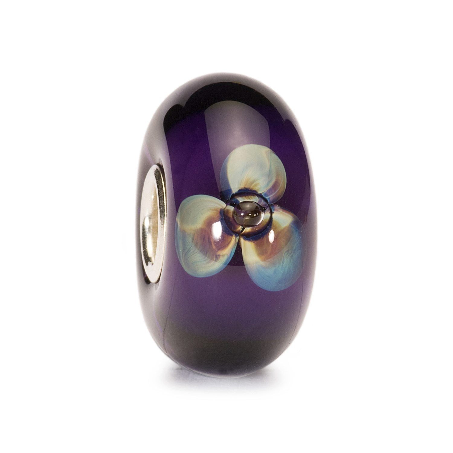 Trollbeads Bead Violette Blume, TGLBE-10075