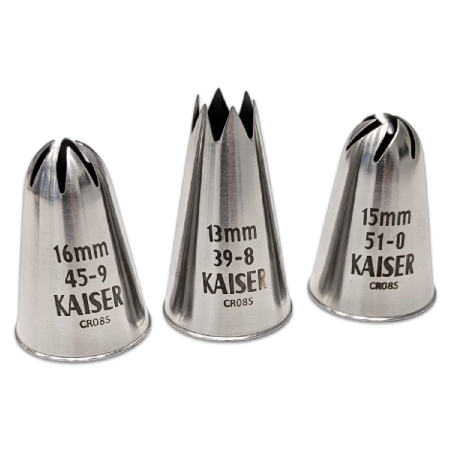 Kaiser Backformen Spritztüllen Kaiser Tüllensortiment Patisserie 3er Set – Bild 2 von 3