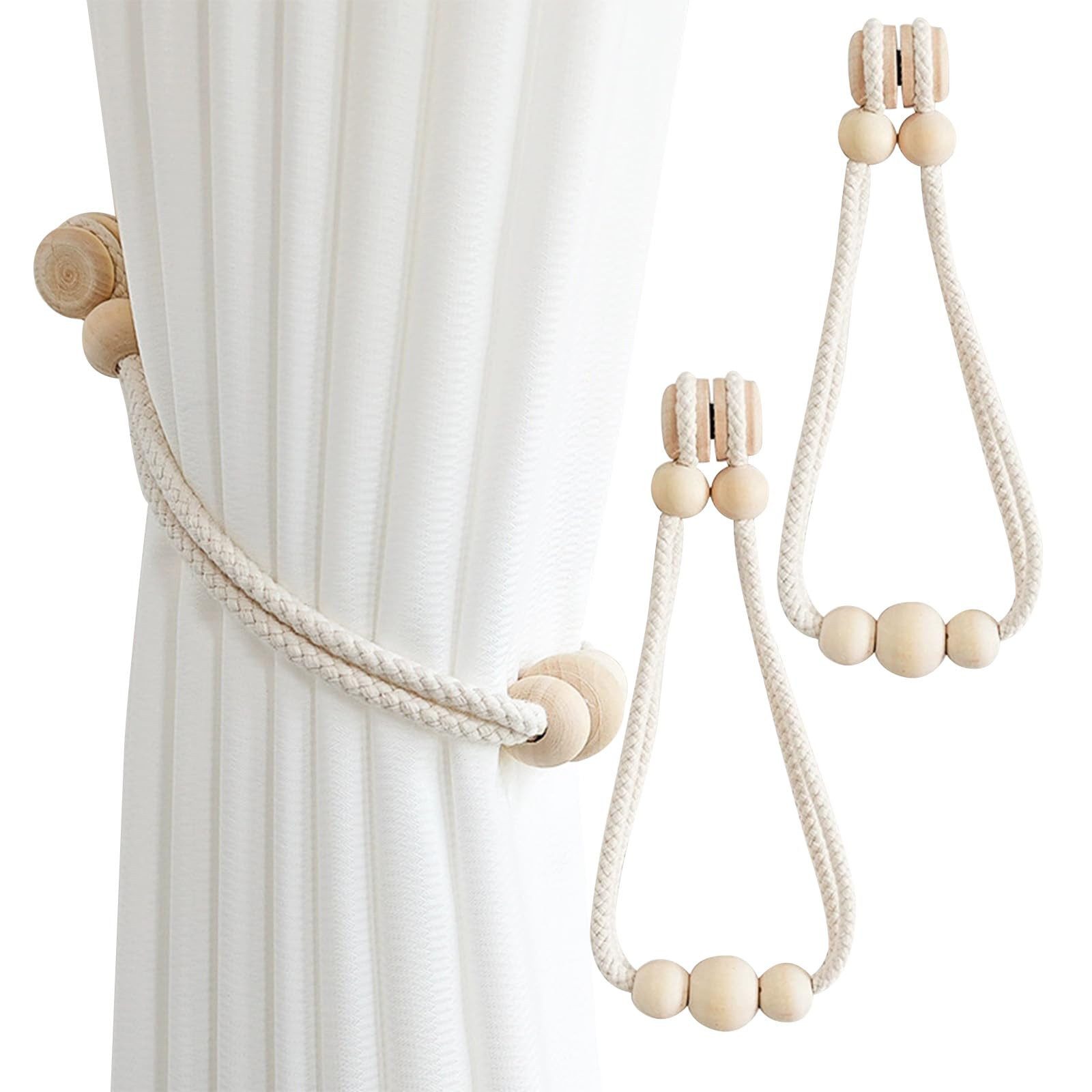 Zyronn Raffhalter Magnetische Vorhang Raffhalter 2 Stück, Raffhalter für Vorhänge, (2-tlg), Gardinenhalter Curtain Rope Buckle, Vorhangbinder Gardinen