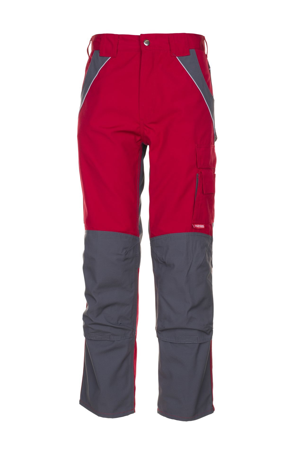 Planam Arbeitsbundhose PLANAM Herren Bundhose PLALINE Canvas Rot/Schiefer