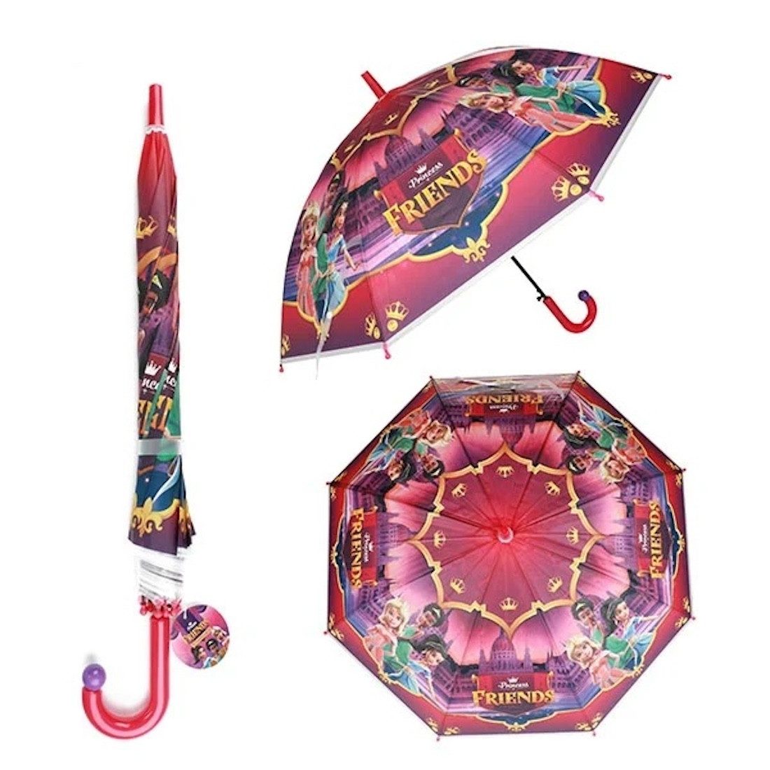 Toi-Toys Stockregenschirm Prinzessin Regenschirm 80cm