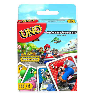 Mattel® Spiel, »Mattel GWM70 - UNO - Nintendo - Mariokart - Kartenspiel mit 112 Karten«