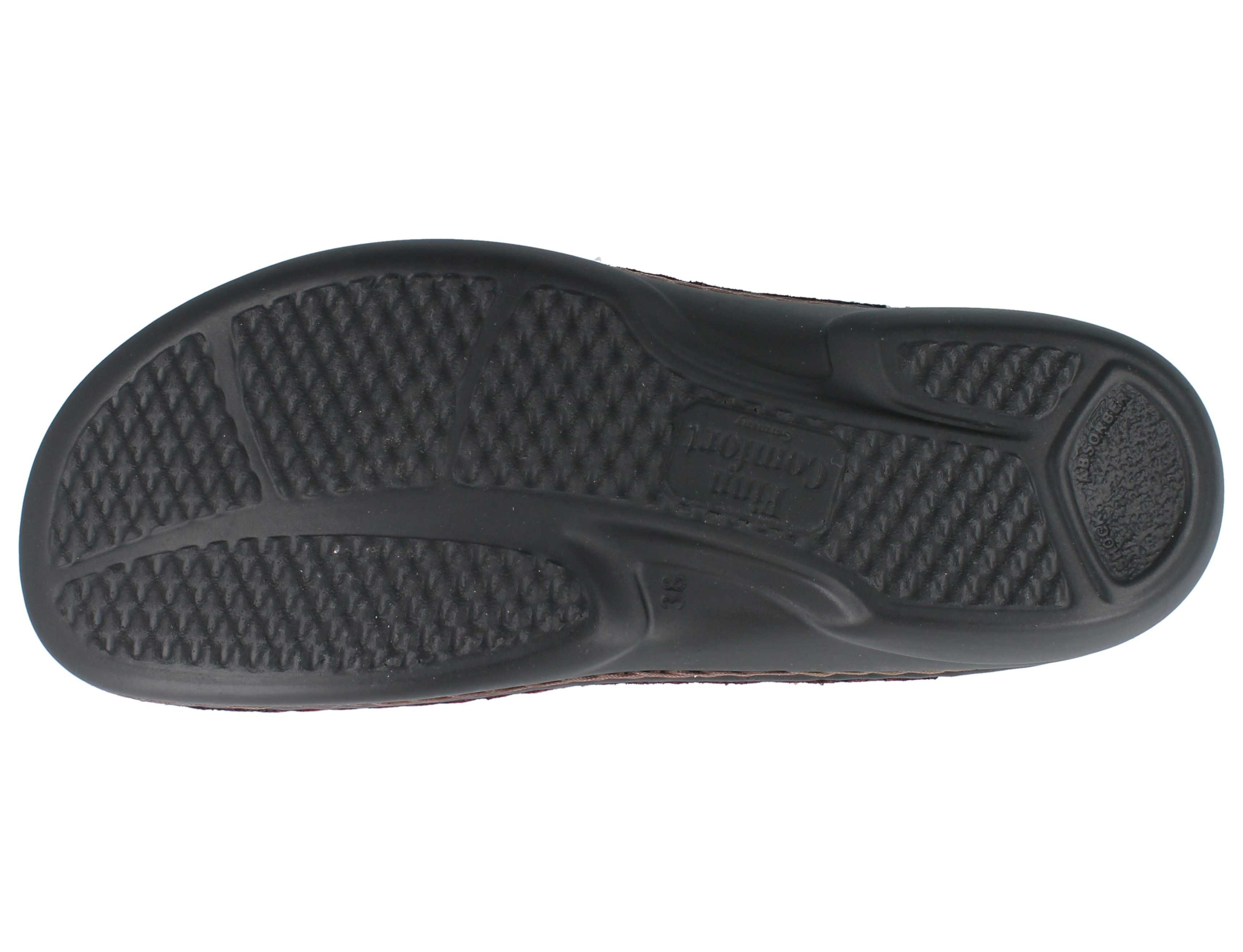 Finn Comfort FINN COMFORT Milos Damen Sandale beerenfarben Nubukleder - Größe: 37 Sandale Wechselfußbett