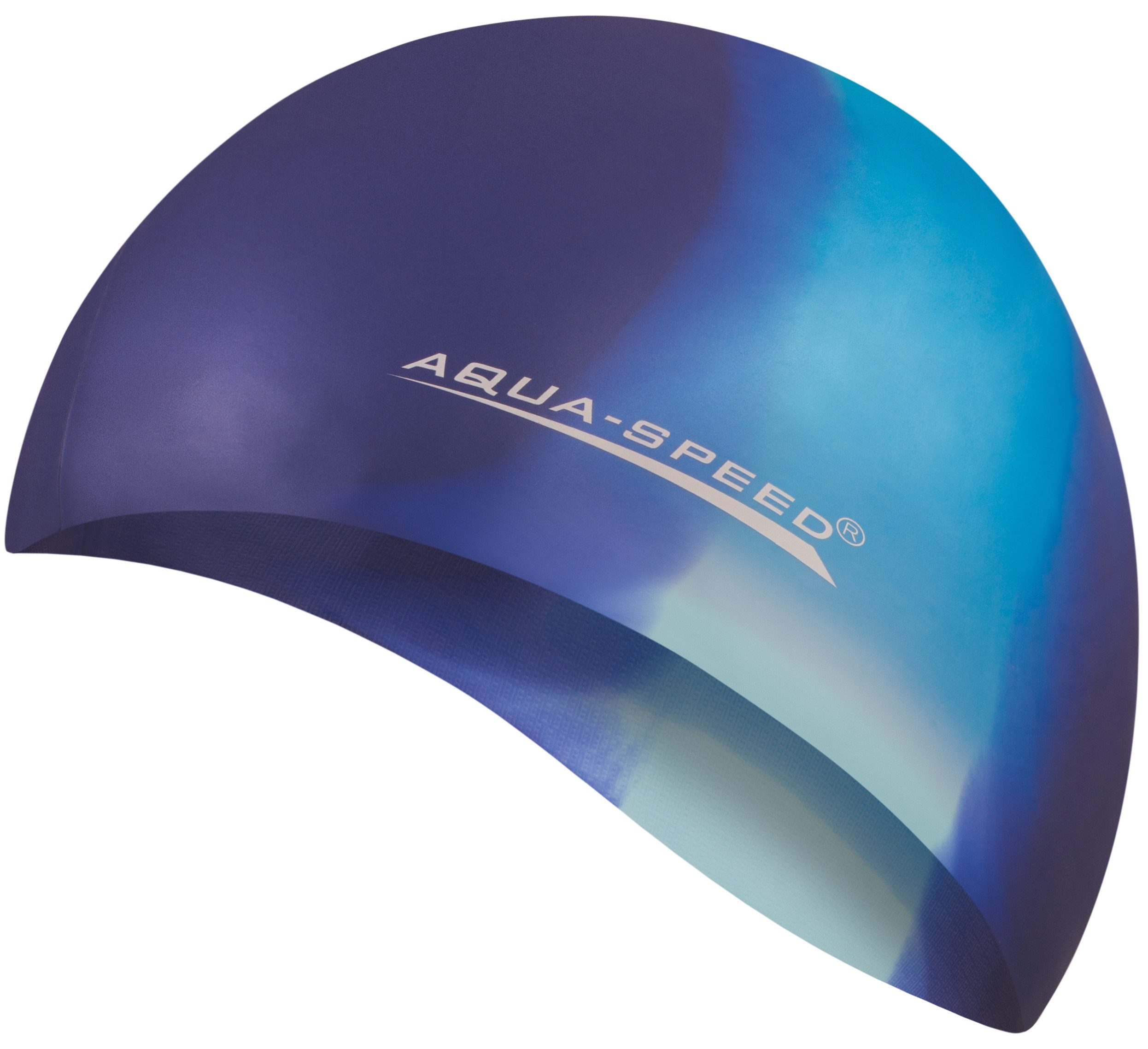 Aqua Speed Badekappe Silikon-Badekappe – Farbenfrohes Muster & idealer Schutz (Angenehmes Silikon – elastisch & passt sich gut an), Schützt die Haare – verhindert direkten Kontakt mit Chlorwasser