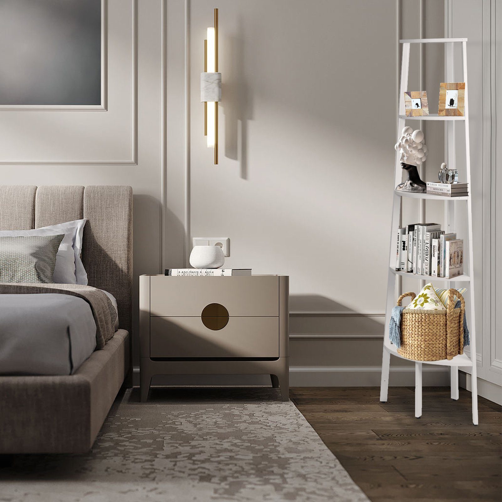 BIGTREE Eckregal »Aufbewahrungsregal mit 5 Ebenen und Metallrahmen