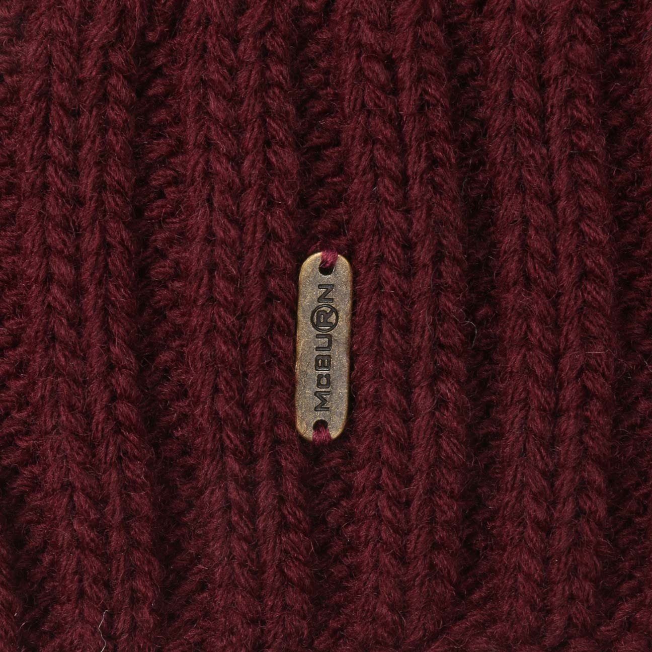 McBurn Bommelmütze (1-St) Damenmütze mit Umschlag, Made in Italy günstig online kaufen