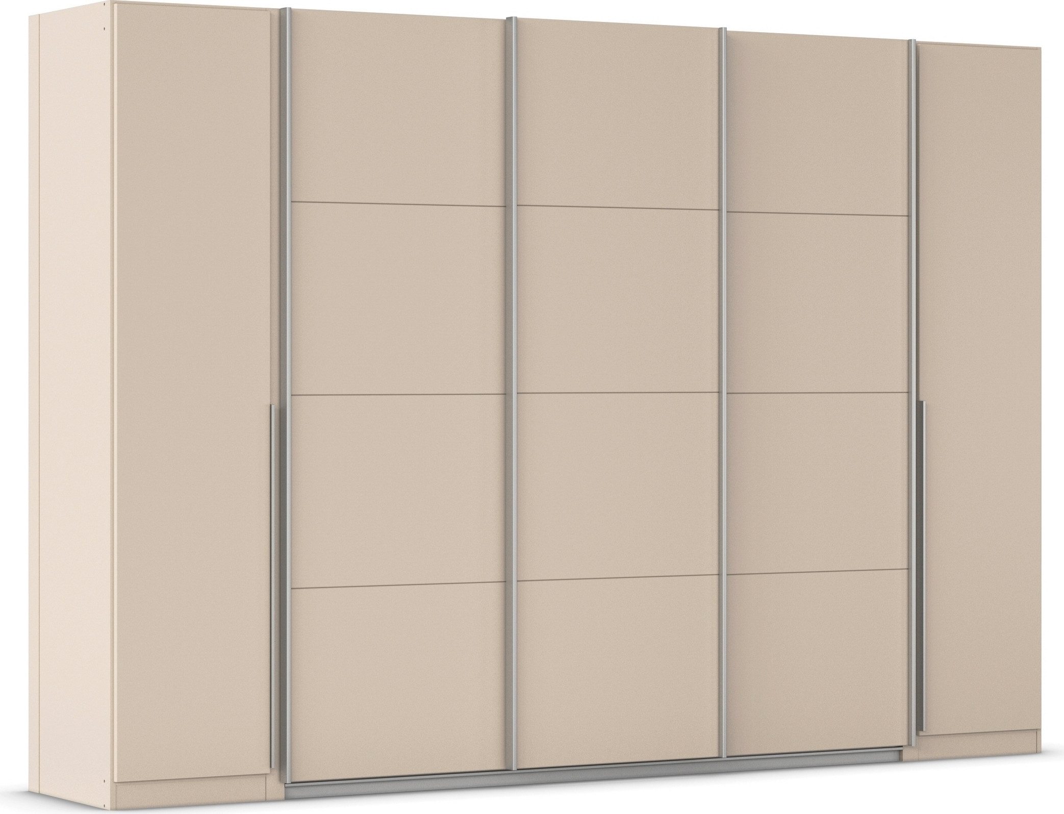 OTTO home Schwebetürenschrank Dreh-/Schwebetürenschrank Kleiderschrank Familie, Agordo (im angesagten Mix aus Dreh- und Schwebetüren) B/H/T 301x210X62cm viele Farben verfügbar TOPSELLER Made in GERMANY