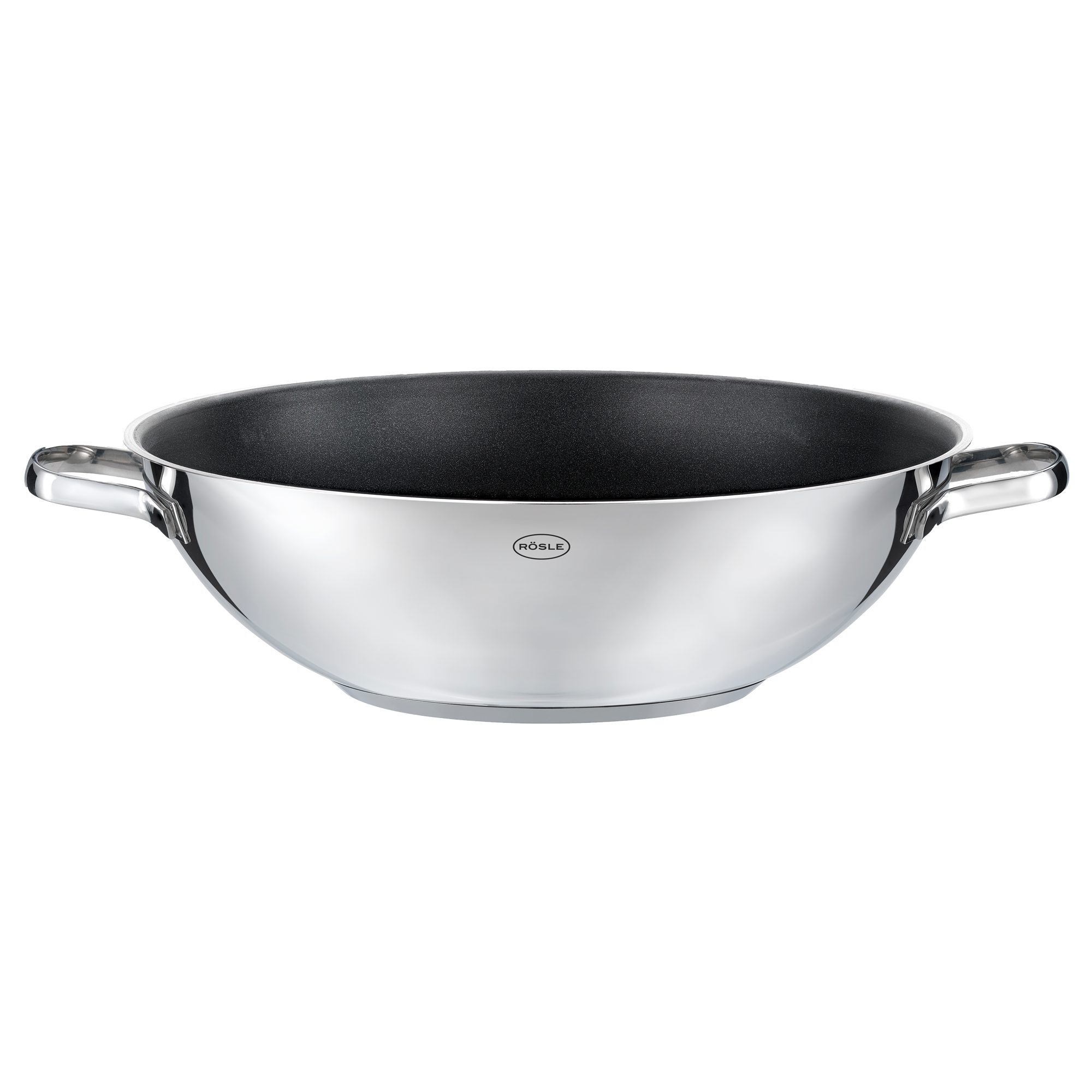 RÖSLE Wok PUREELEMENTS Ø 32 cm Keramik ProCeraPlus, Edelstahl 18/10 (1-tlg)