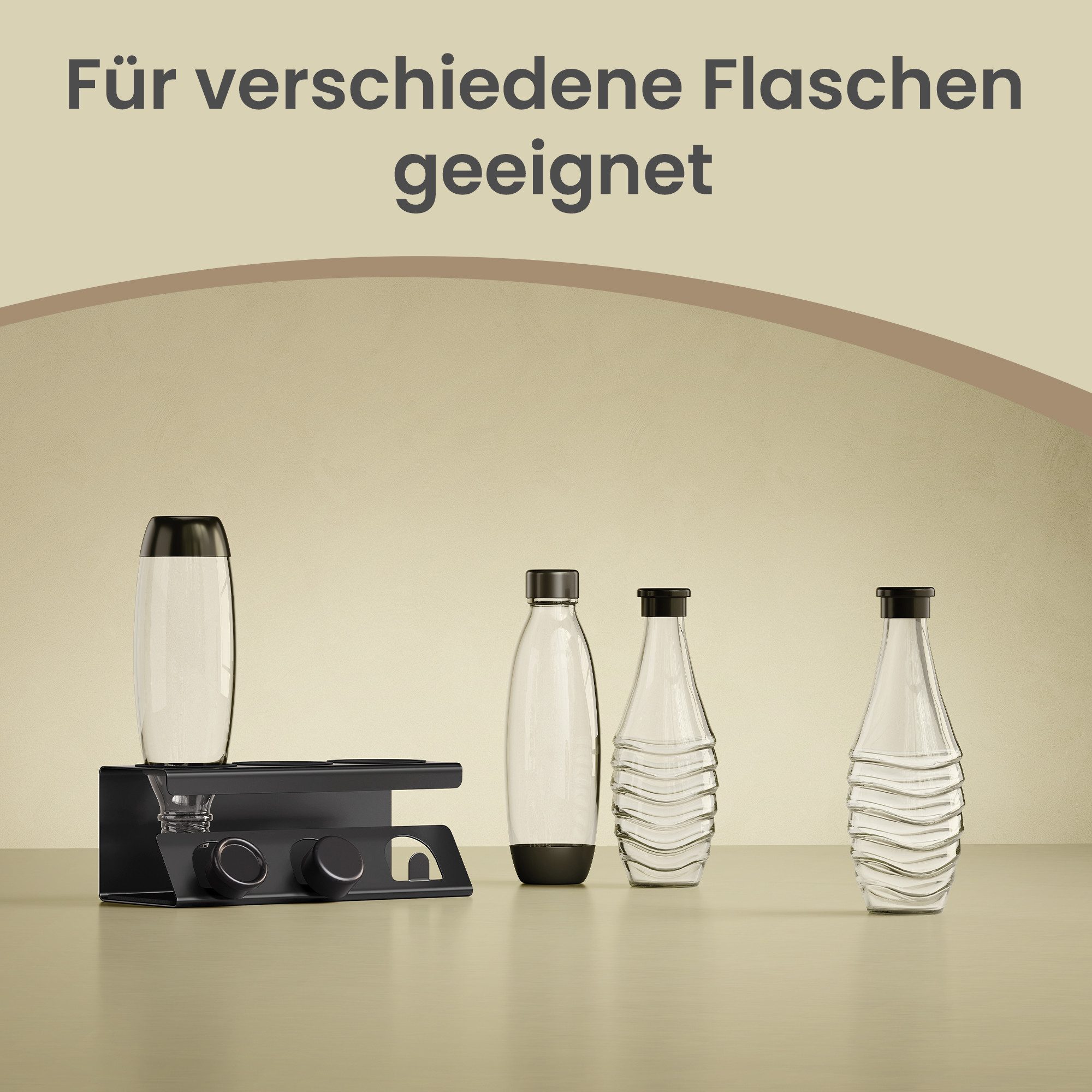SONGMICS Trockenständer für 3/4 Flaschen, Flaschenhalter, Abtropfgestell flaschen, Stahl – Bild 5 von 5