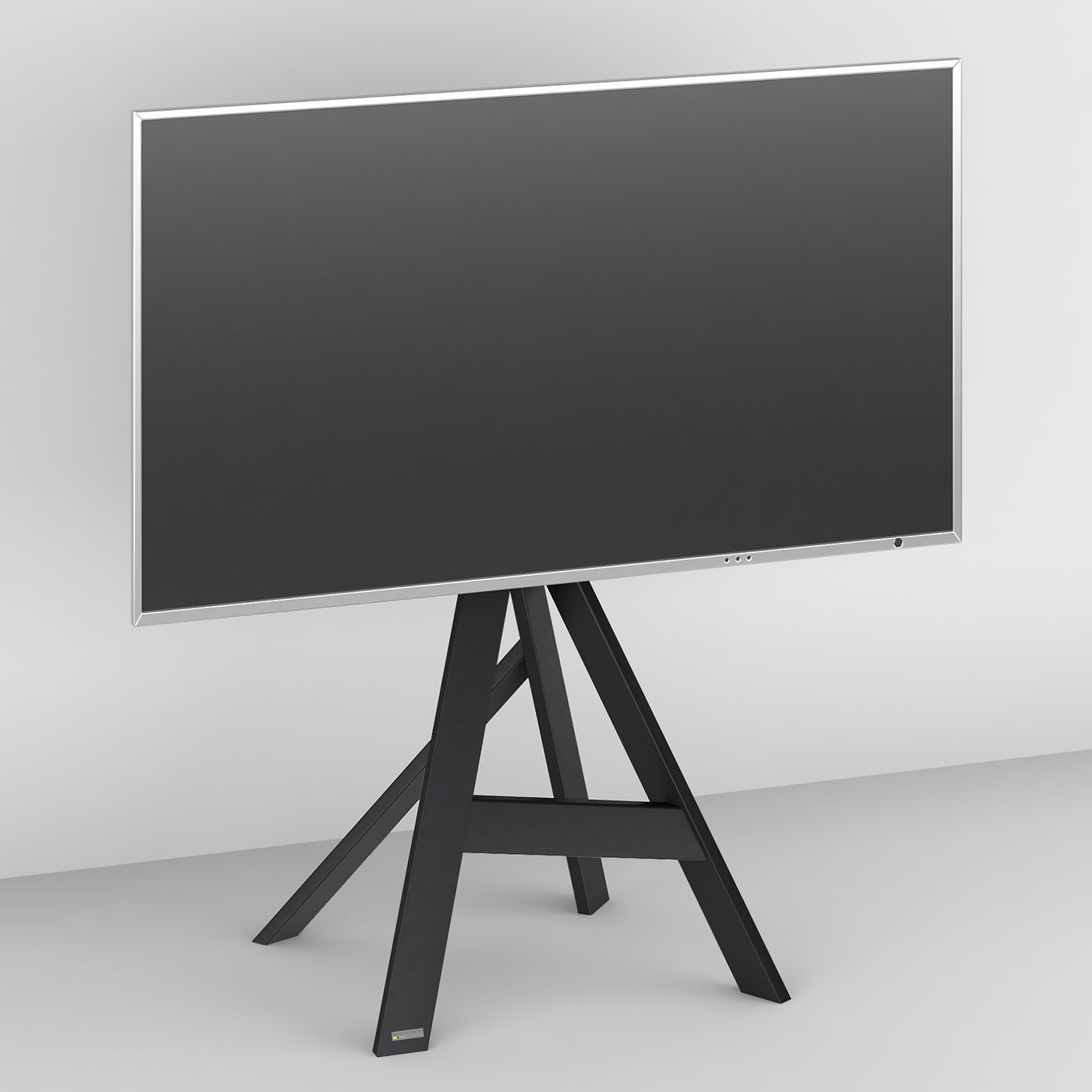 wissmann raumobjekte TV-Ständer Robuster TV-Standfuß, (bis 65,00 Zoll, moderner TV Bodenständer, unsichtbare Kabelführung, Made in Germany)