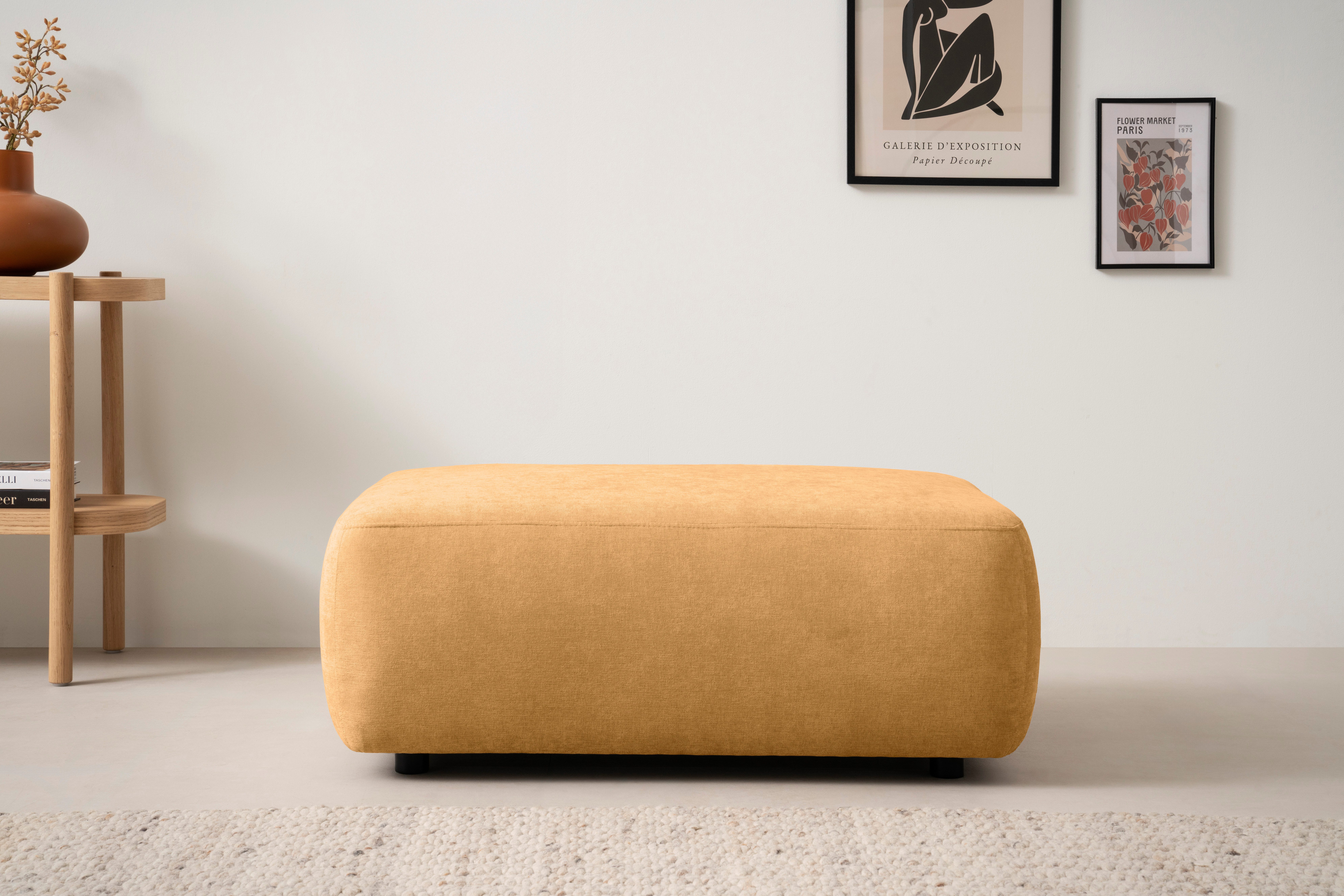 INOSIGN Polsterhocker Torge, Hocker in Cord, günstig online kaufen