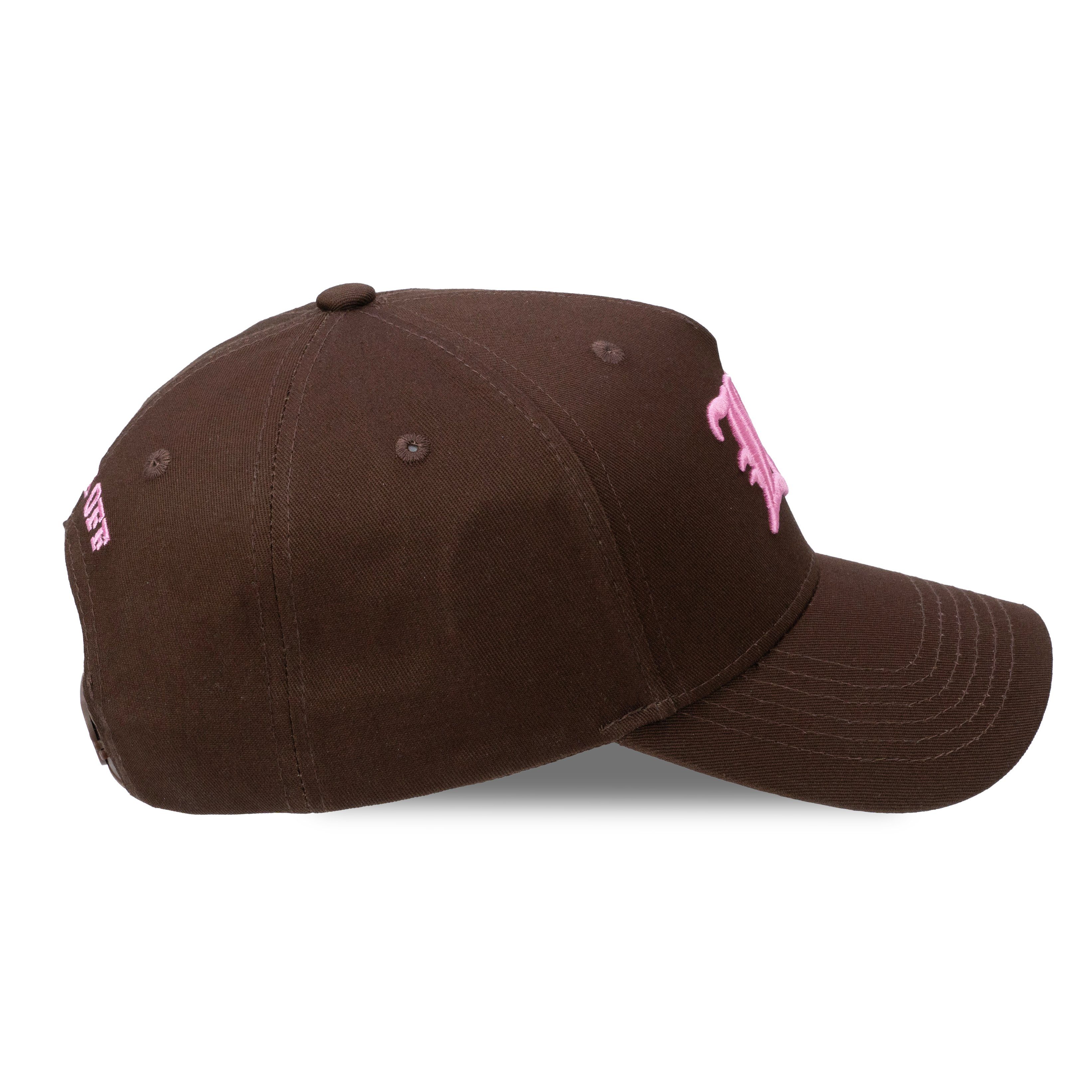 Chiccheria Brand Trucker LA in Cap Chocolate-Pink, LA Designed