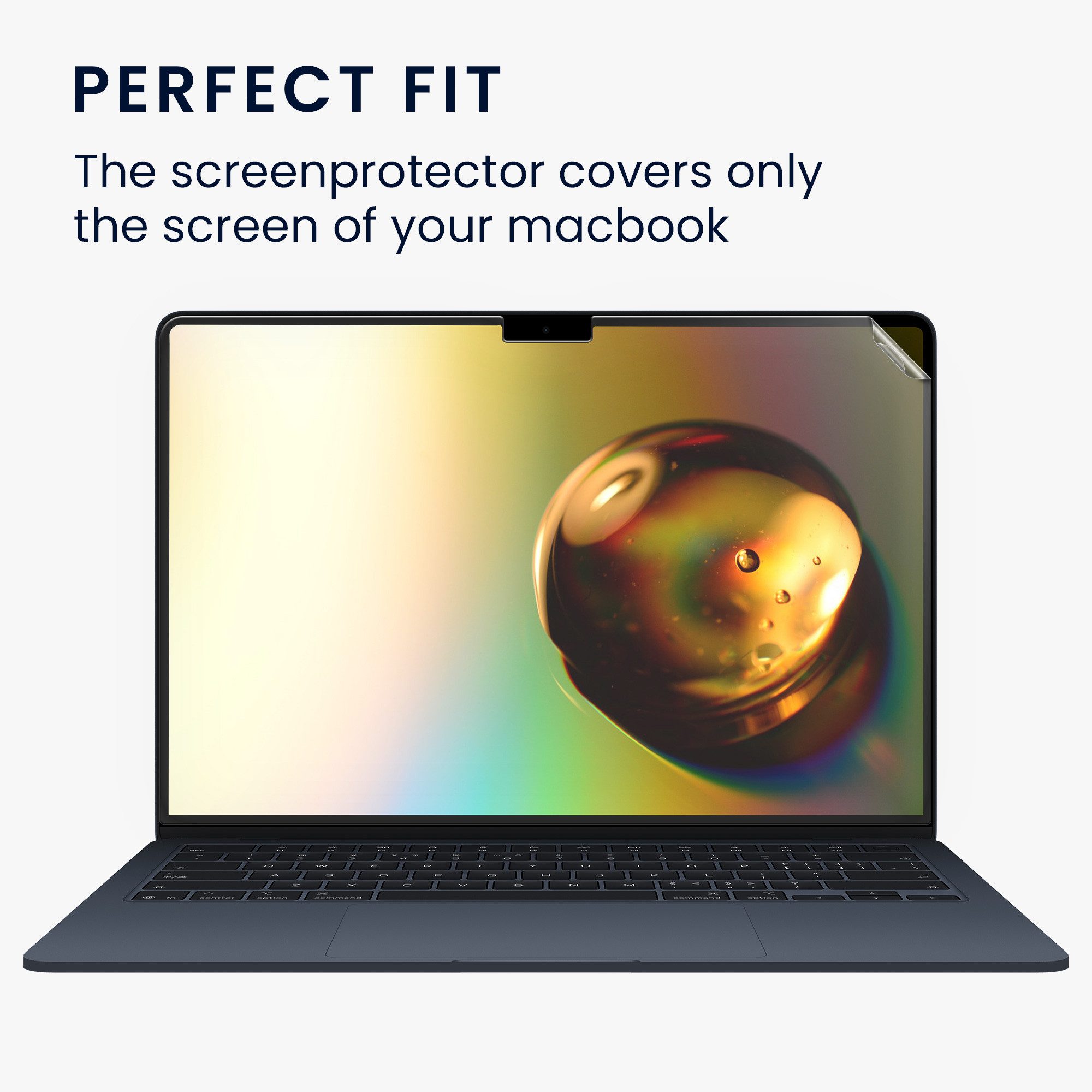 kwmobile Schutz-Set Folie matt für Apple Macbook Air 13 M4 2025 A3240, Laptop Schutzfolie Displayschutz Anti-Fingerabdruck entspiegelt