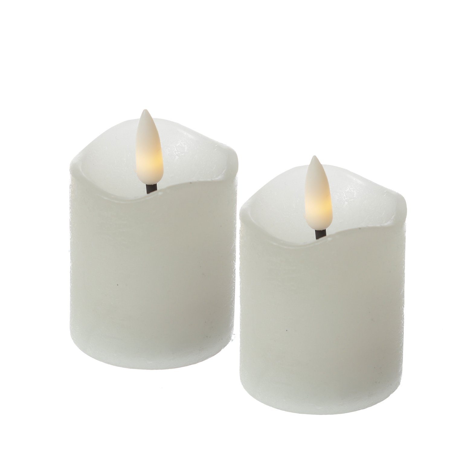 MARELIDA LED-Kerze LED Kerzenset Mini Echtwachs flackernd mit Batterien H:7 günstig online kaufen