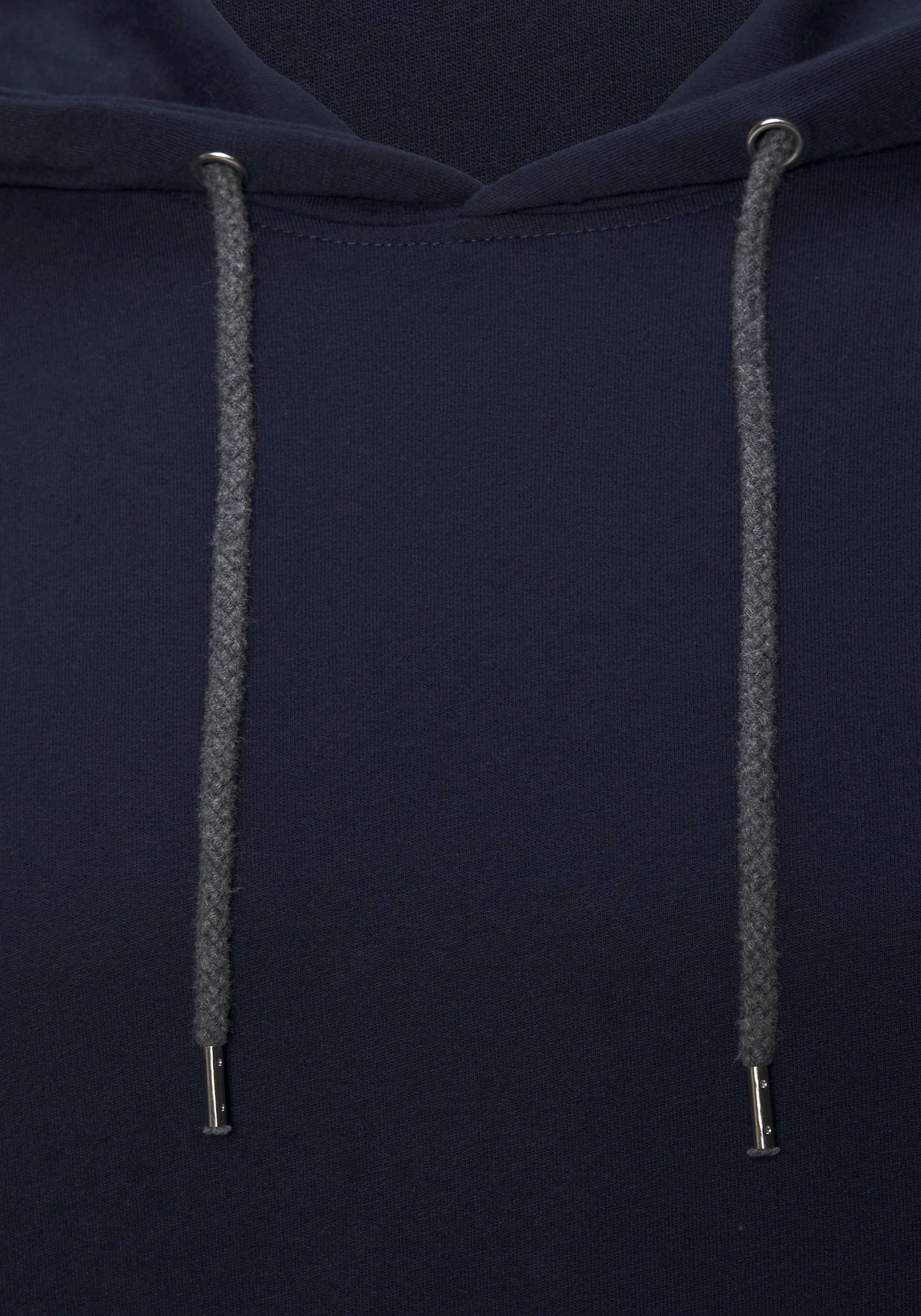 Bench. Loungewear Hoodie Langarm, Sweatshirt mit Rundhals und Kapuze, Baumwollmischung