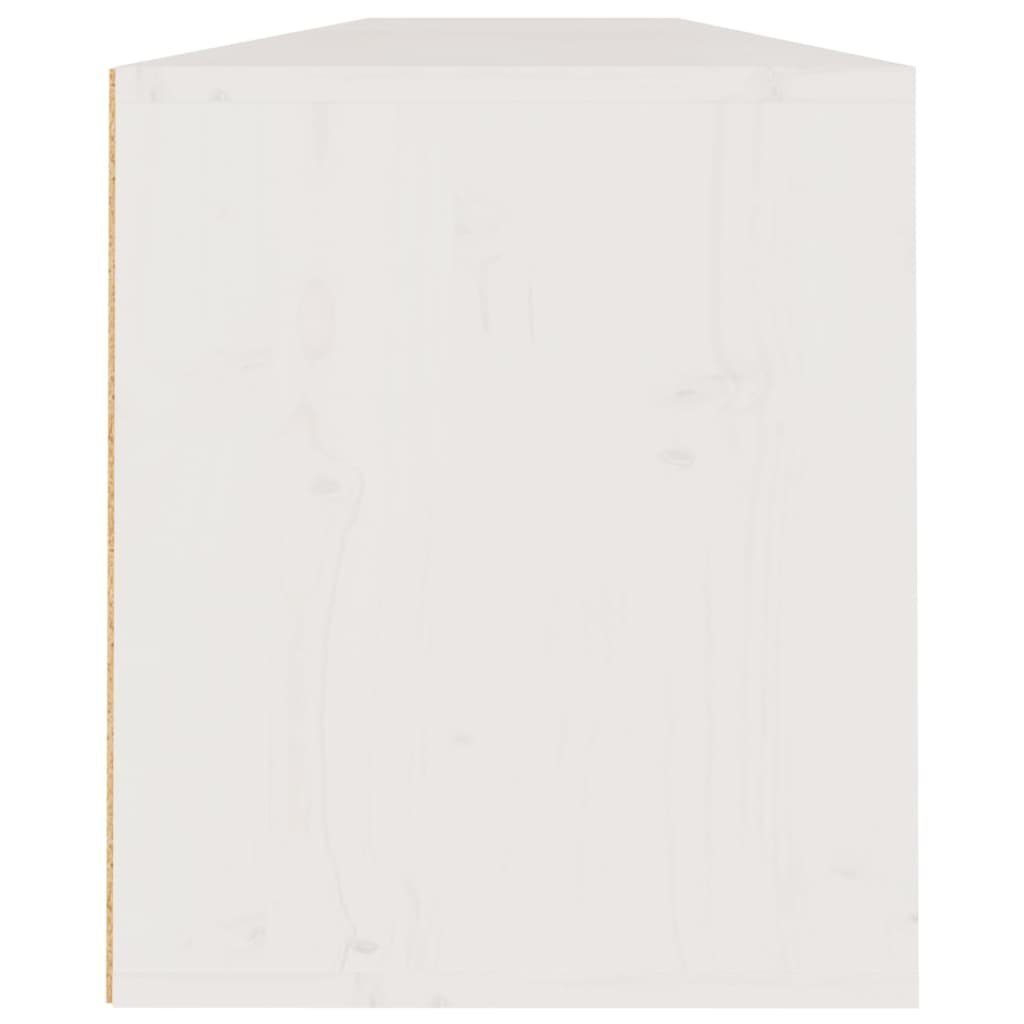 furnicato Wandregal Wandschränke 2 Stk. Massivholz 100x30x35 Weiß Kiefer cm