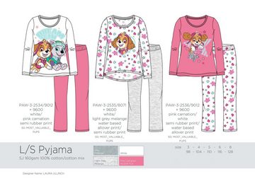 PAW PATROL Pyjama Langer Mädchen Schlafanzug 2 Teile Pyjama 98 110 128