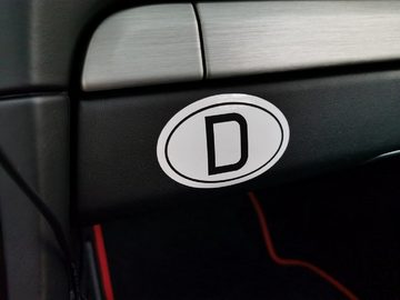 HR Autocomfort Aufkleber Deutschland D-Schild Kennzeichen D Schild 76 x 52 mm