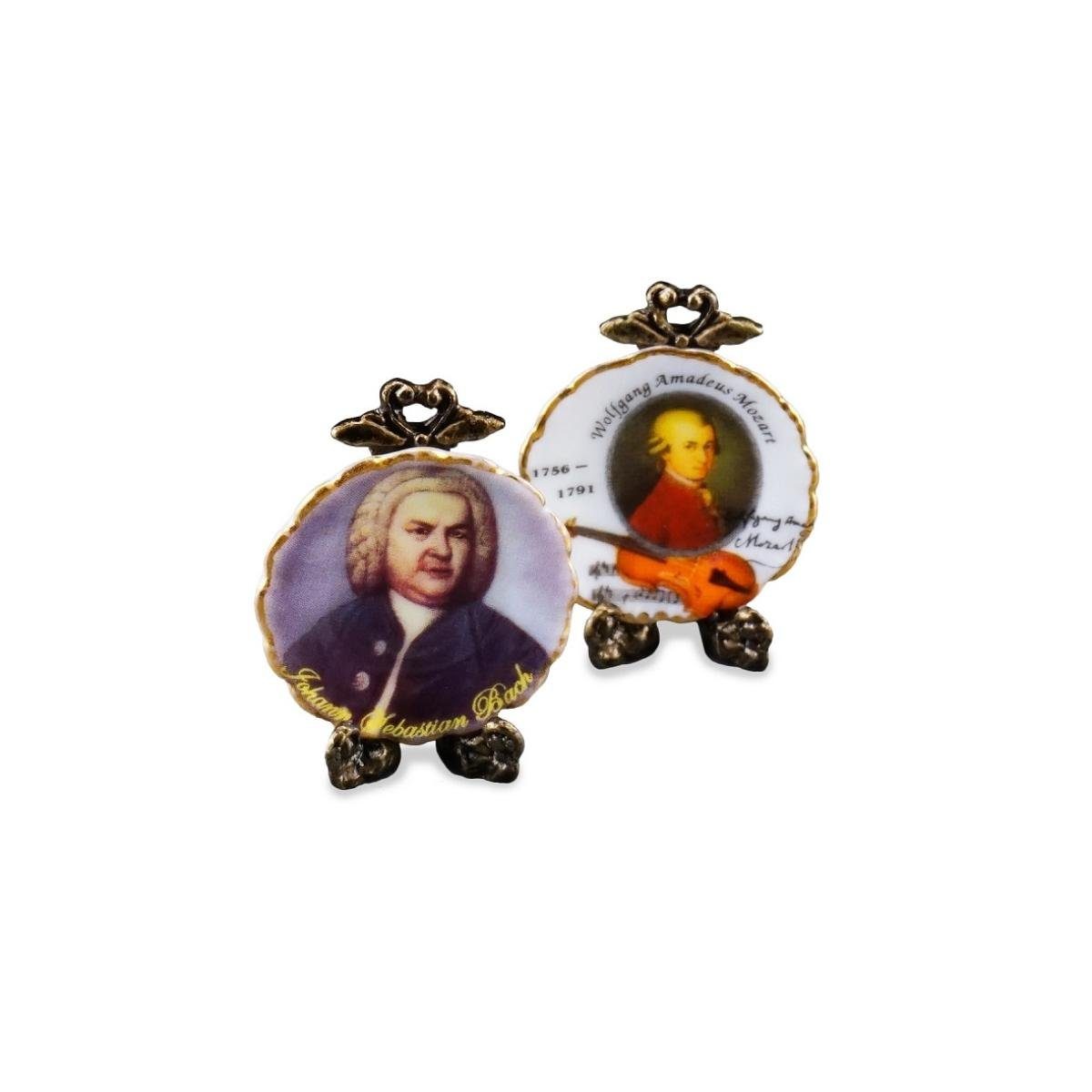 Reutter Porzellan Dekofigur - "Mozart/Bach", Miniatur 001.400/0 Wandteller