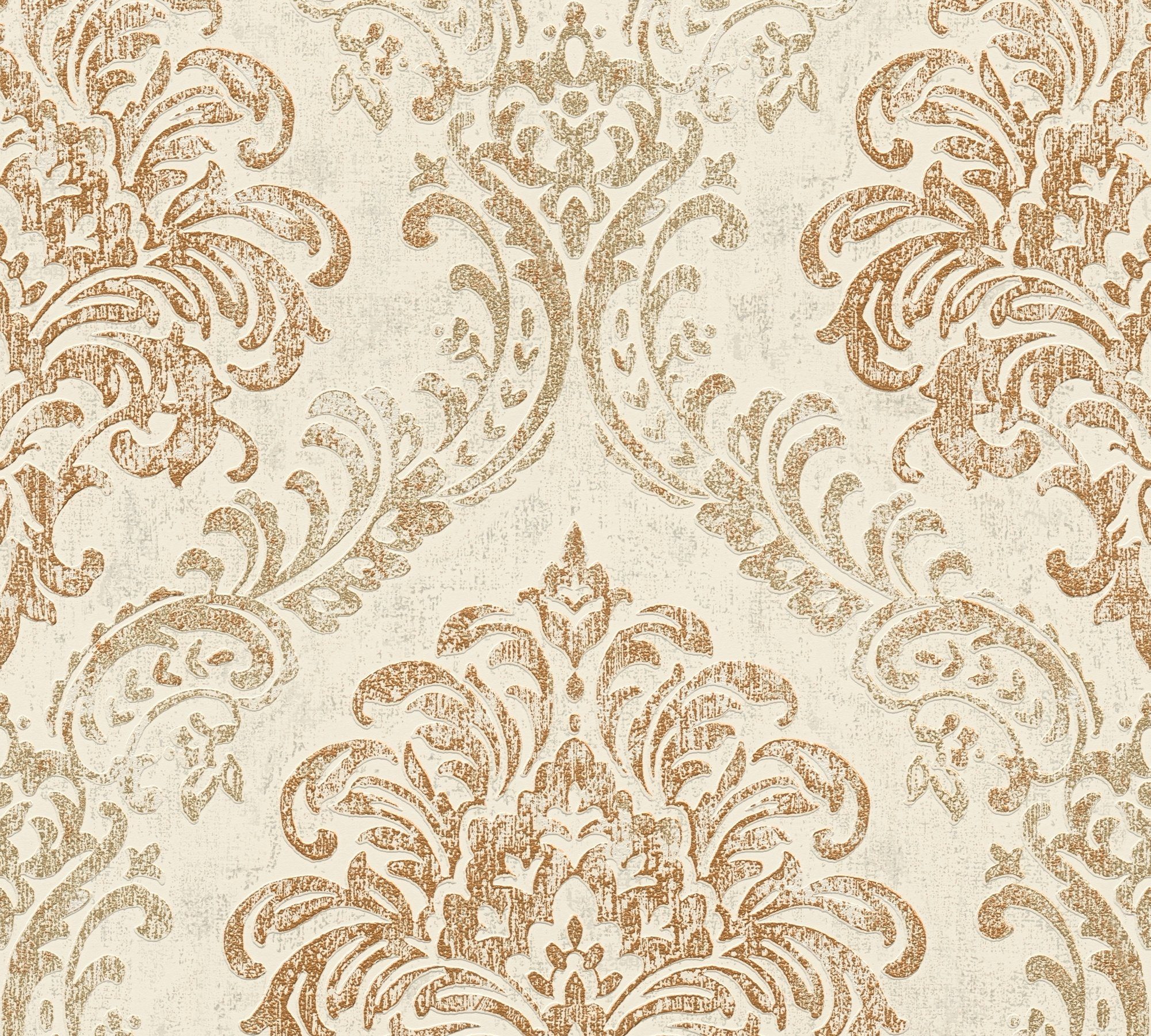 living walls Vliestapete Metropolitan Stories. Travel Styles. Ornament-Tapete, strukturiert, Metall-Effekte, gemustert, metallic, (1 St), Tapete Klassisch Elegant Barock Vintage-Optik Shabby Chic Tapeten Flur