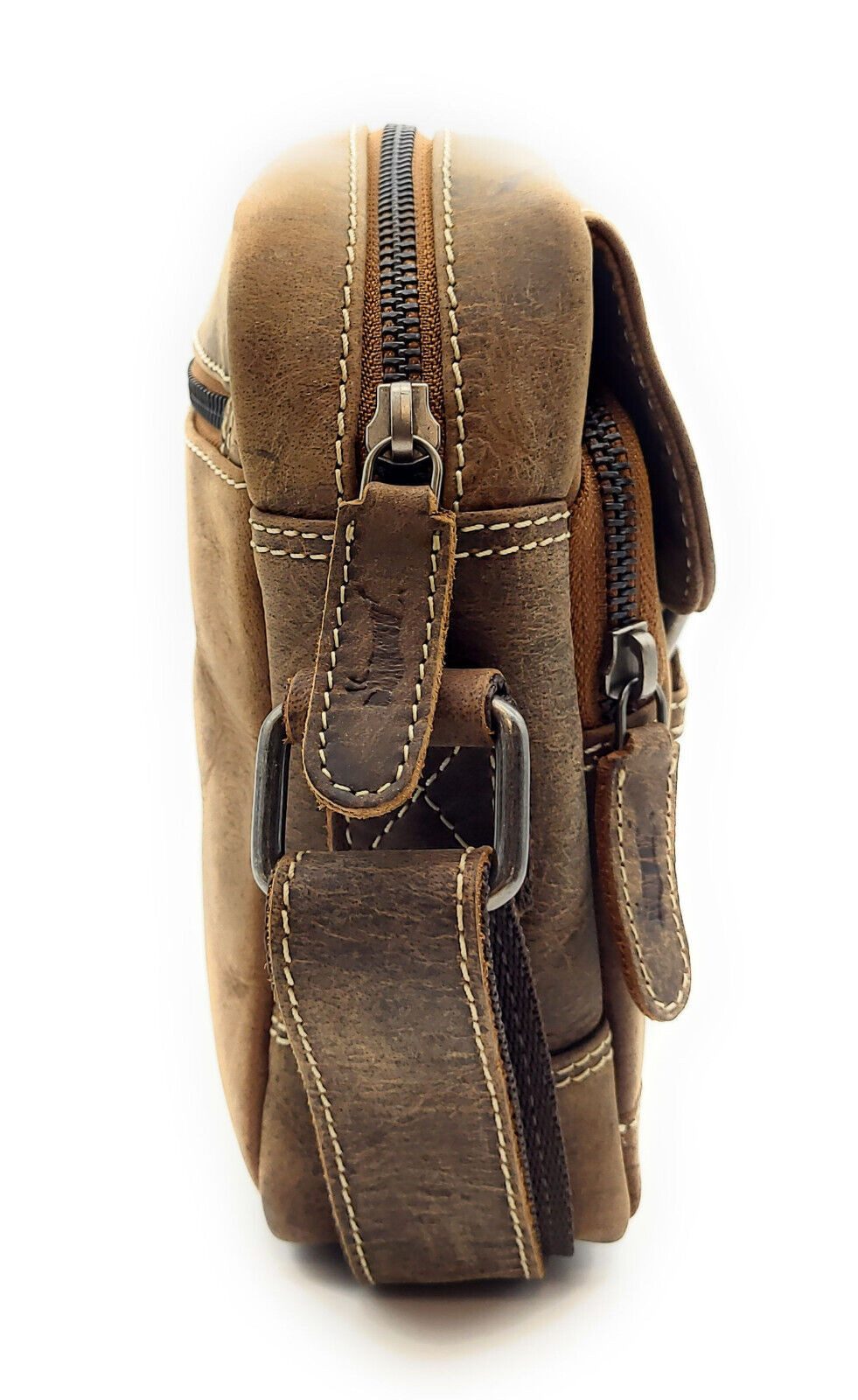 Ven Tomy Umhängetasche kleine Schultertasche Crossbag aus Büffelleder im vintage Look