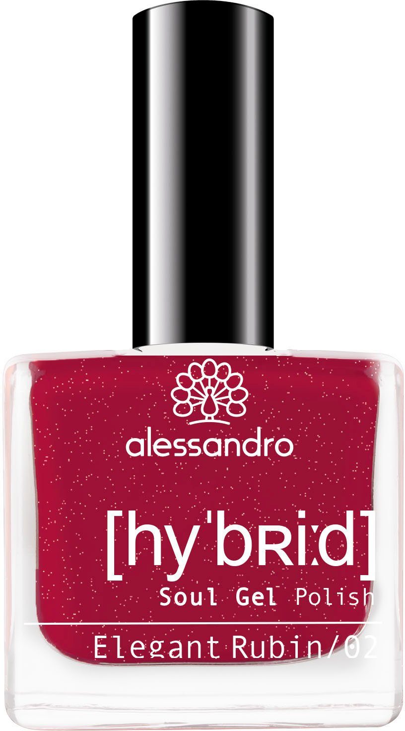 alessandro international Nagellack Hybrid Lack Elegant Rubin