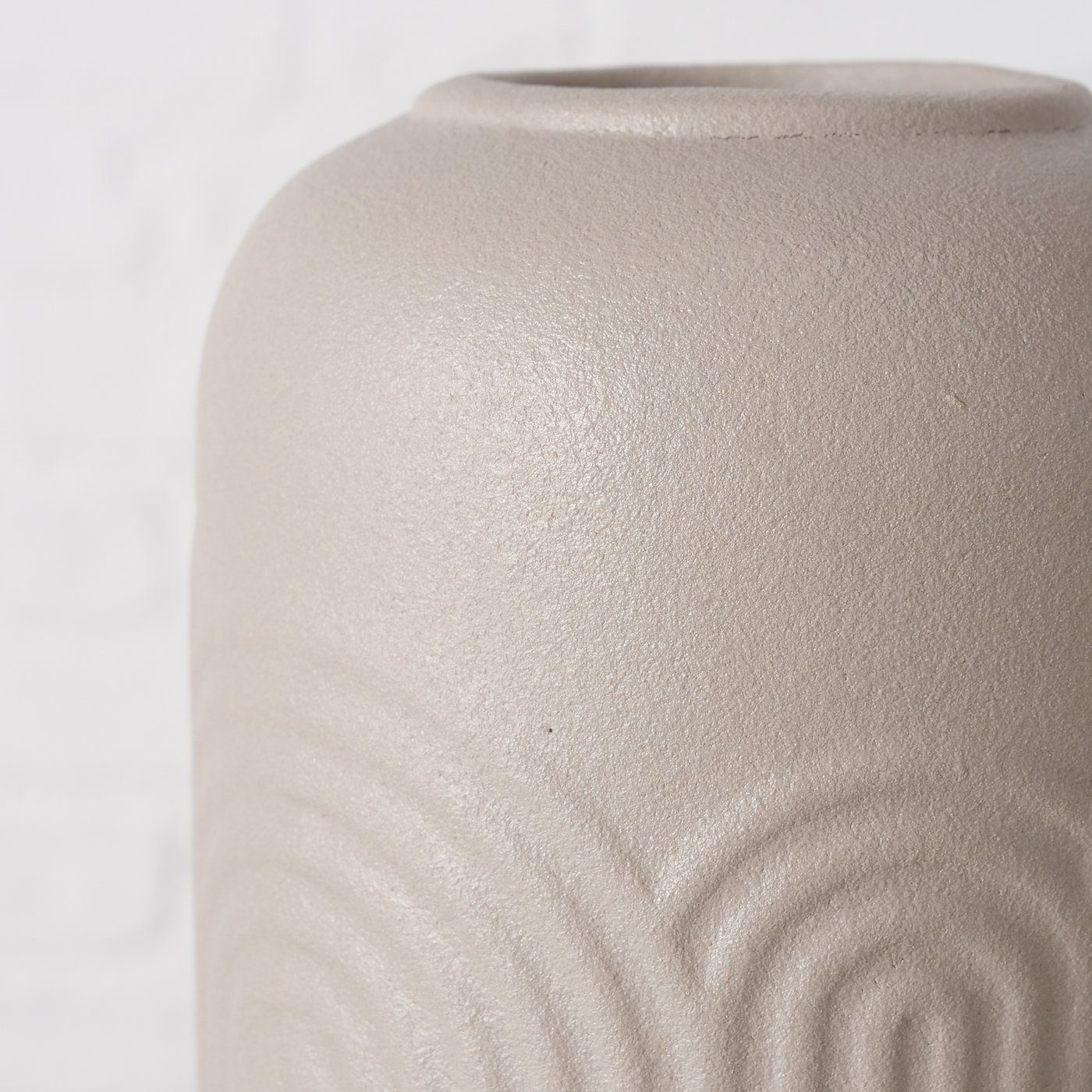 BOLTZE Dekovase 2er Set St) Vase (2 Blumenvase "Aliette" aus braun/beige matt, in Keramik