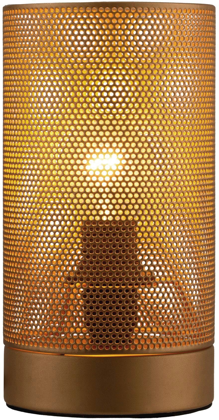 Pauleen Tischleuchte Golden Mesh, ohne Leuchtmittel, E14, Metall Gold | Tischlampen