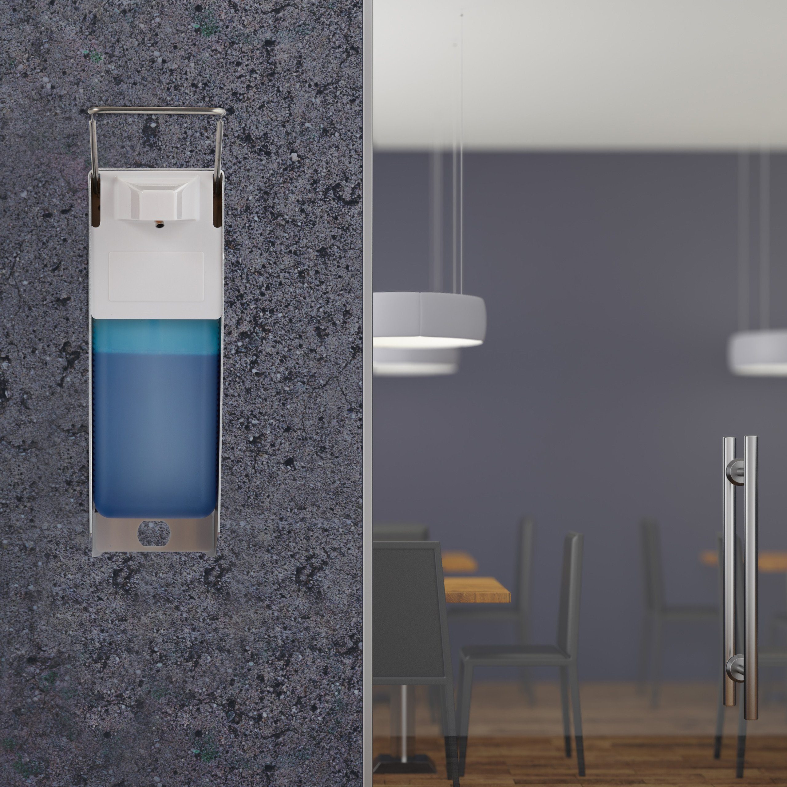 relaxdays Desinfektionsmittelspender 2 x Eurospender 1000 ml