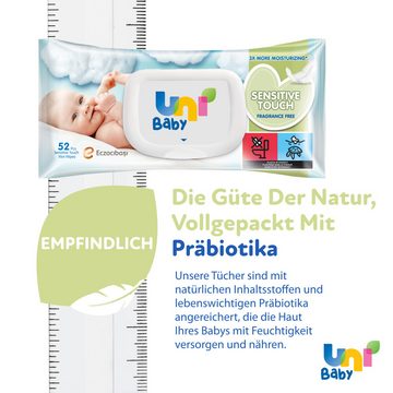 UNI BABY feuchtes Toilettenpapier Feuchttücher Feuchtes Toilettenpapier, 100% Natürliche Babytücher