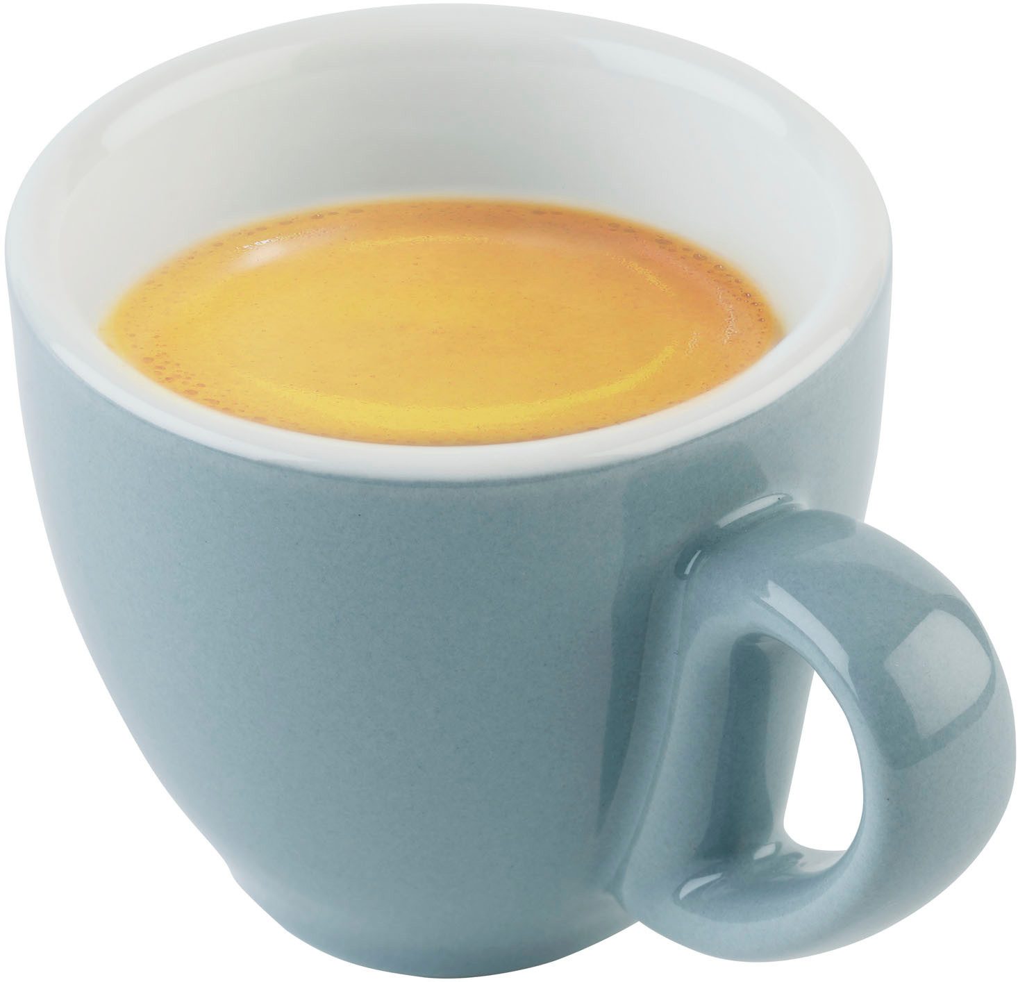 APS Espressotasse 6er Set Espresso Tassen -SNUG-, 6-tlg., Porzellan, für Heißgetränke aller Art geeignet