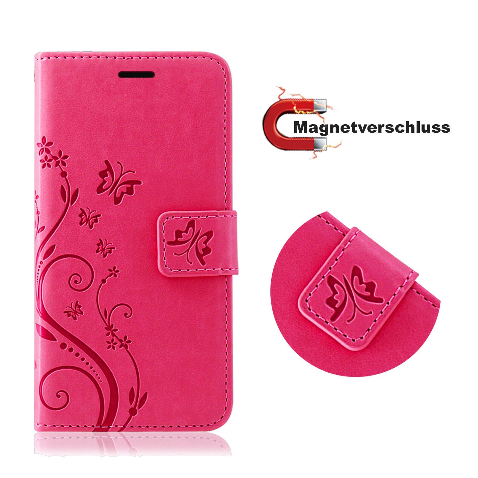 betterfon Handyhülle Handytasche für Samsung Galaxy XCover 5 Wallet Case Cover Handyhülle, Wallet Case mit Kartenfächern Magnetverschluss und weicher Innenhülle – Bild 2 von 5