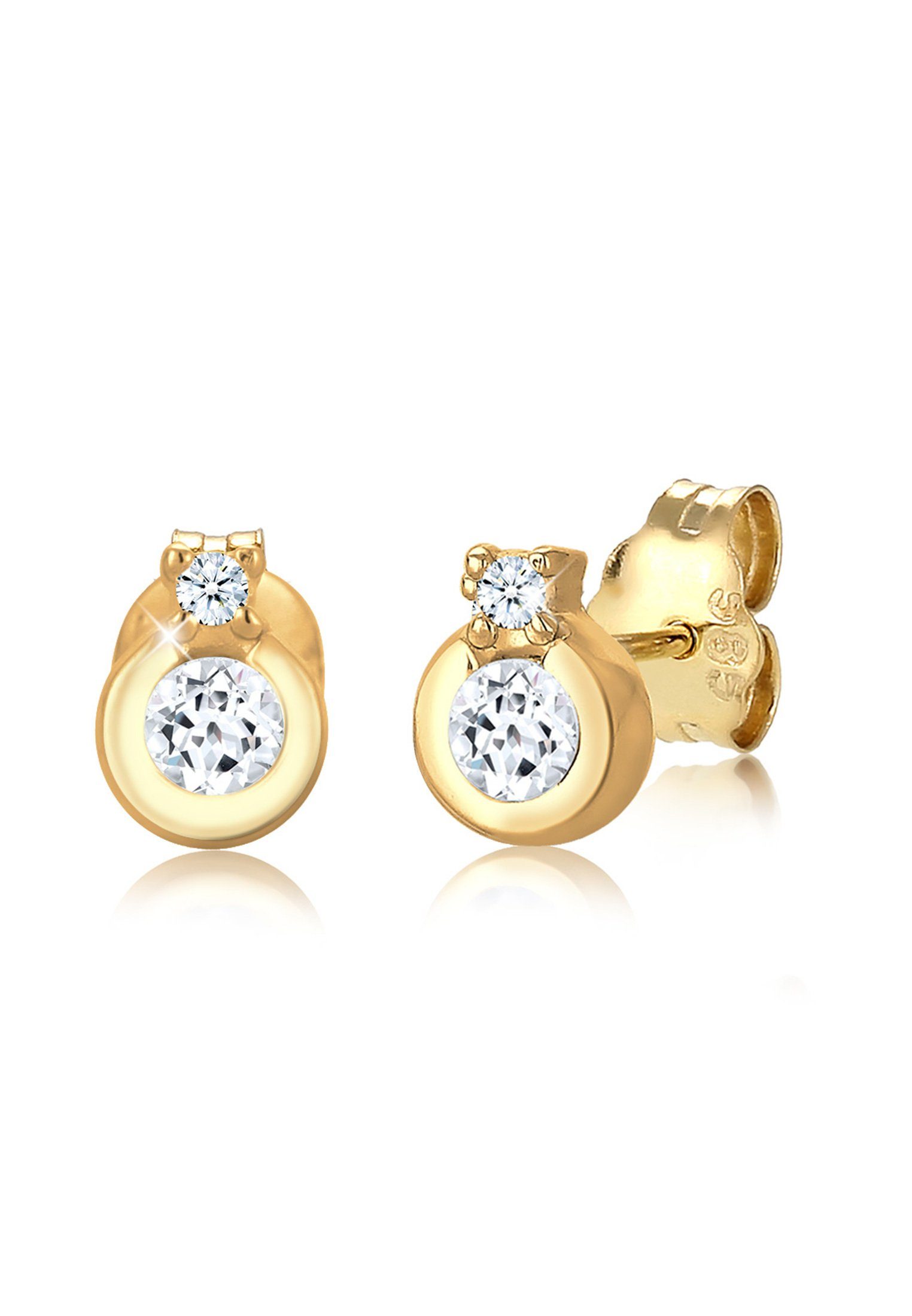 Elli DIAMONDS Paar Ohrstecker Ohrstecker Kreis günstig online kaufen