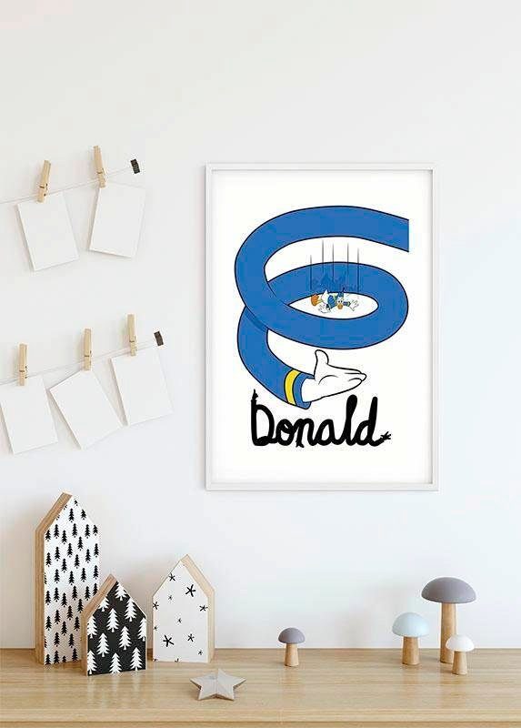 Disney Donald (1 Duck Spiral, Wohnzimmer Schlafzimmer, Poster St), Komar Kinderzimmer,